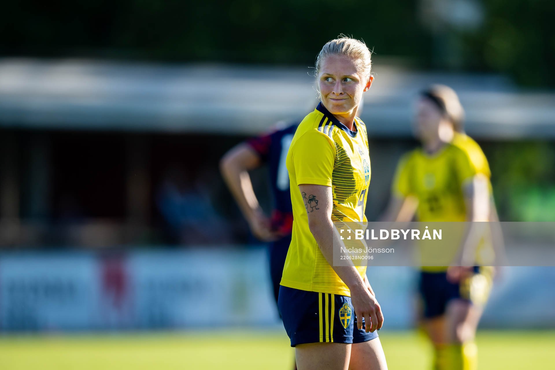 Emilia Larsson of Sweden looks dejected