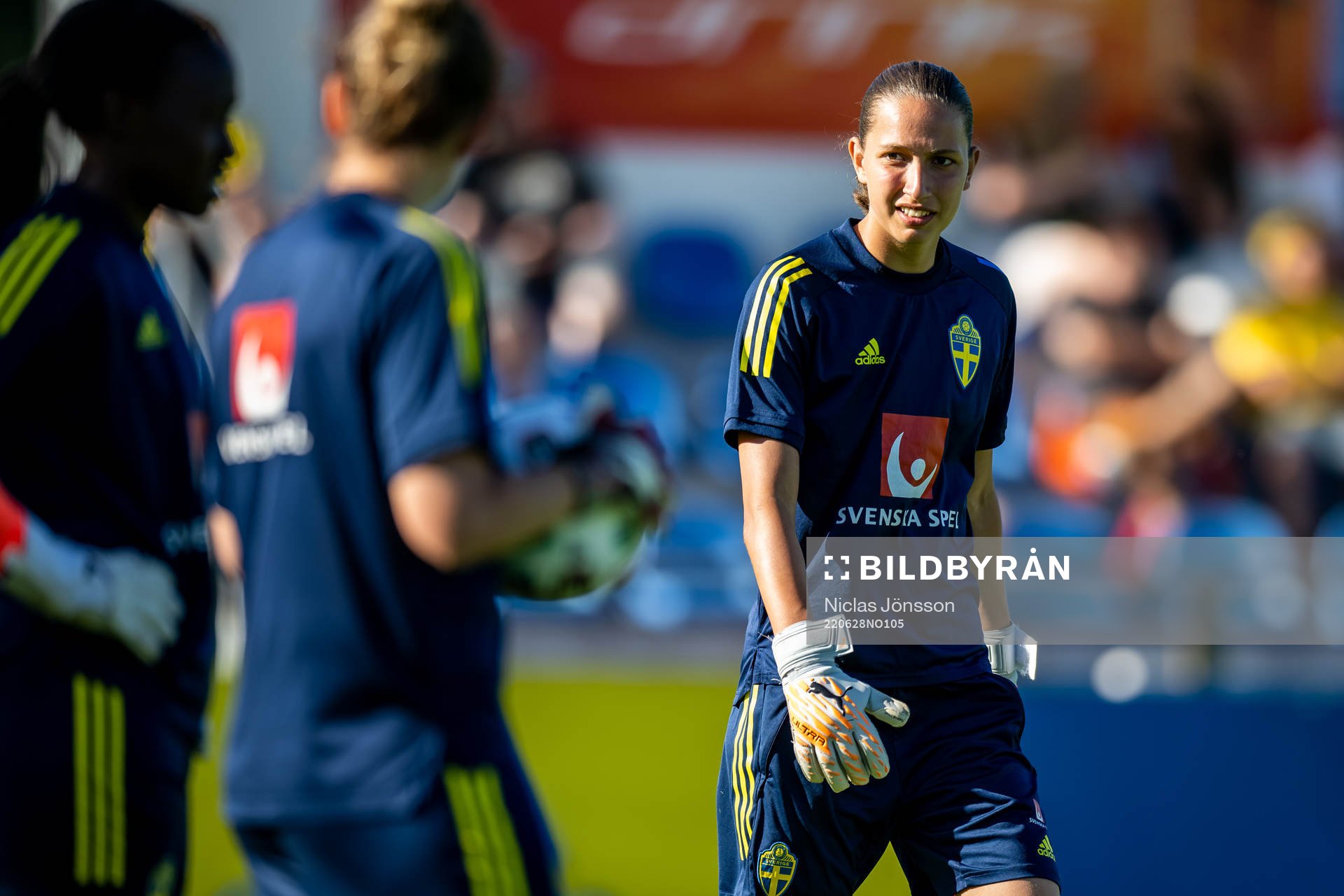 goalkeeper Angel Mukasa of Sweden