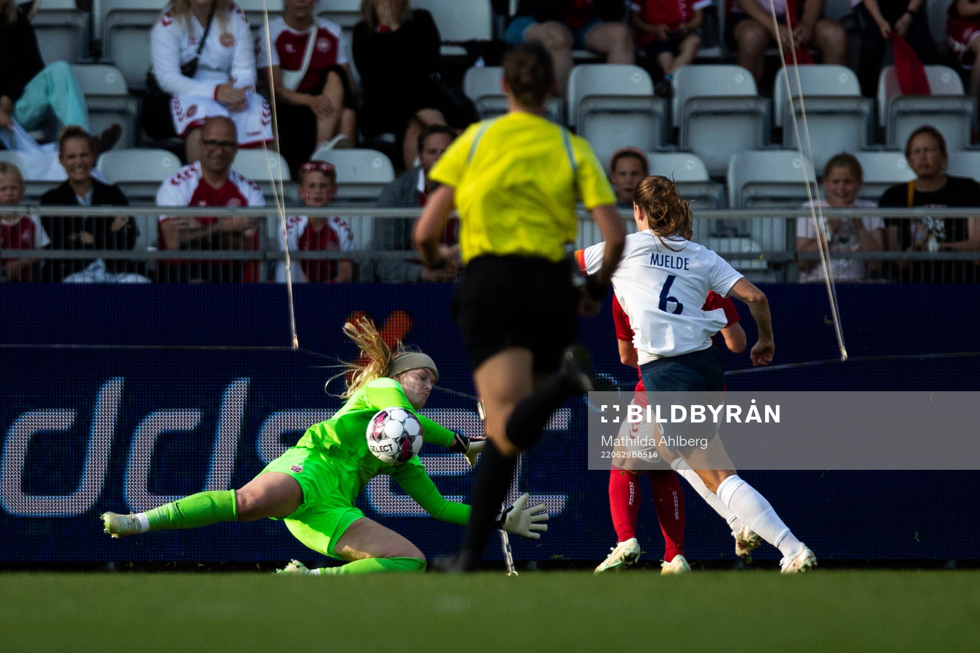 Goalkeeper Guro Pettersen of Norway