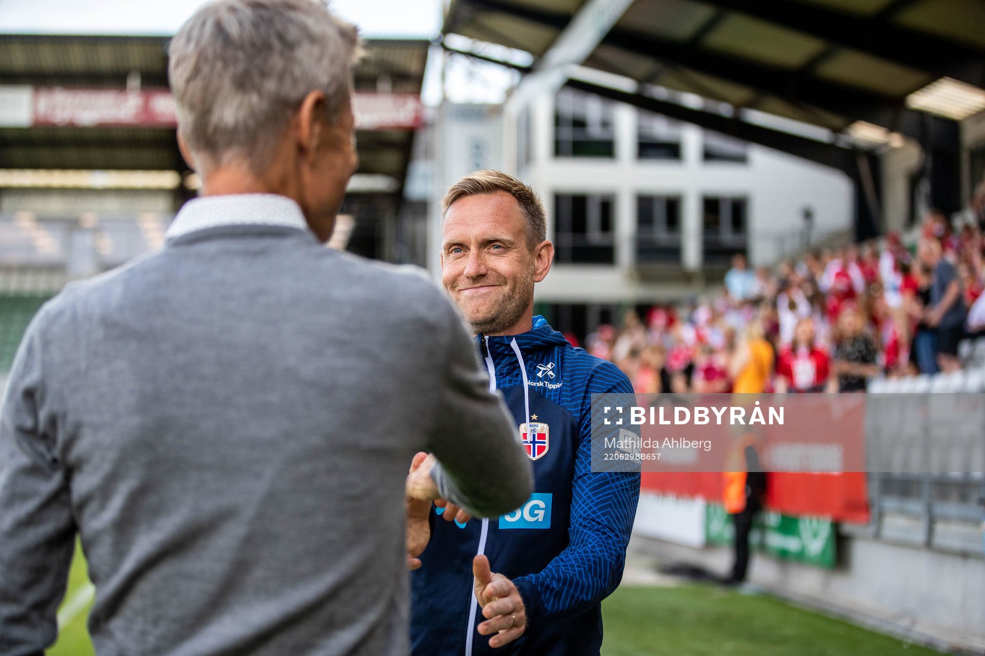 Lars Søndergaard, head coach, of Denmark and Martin