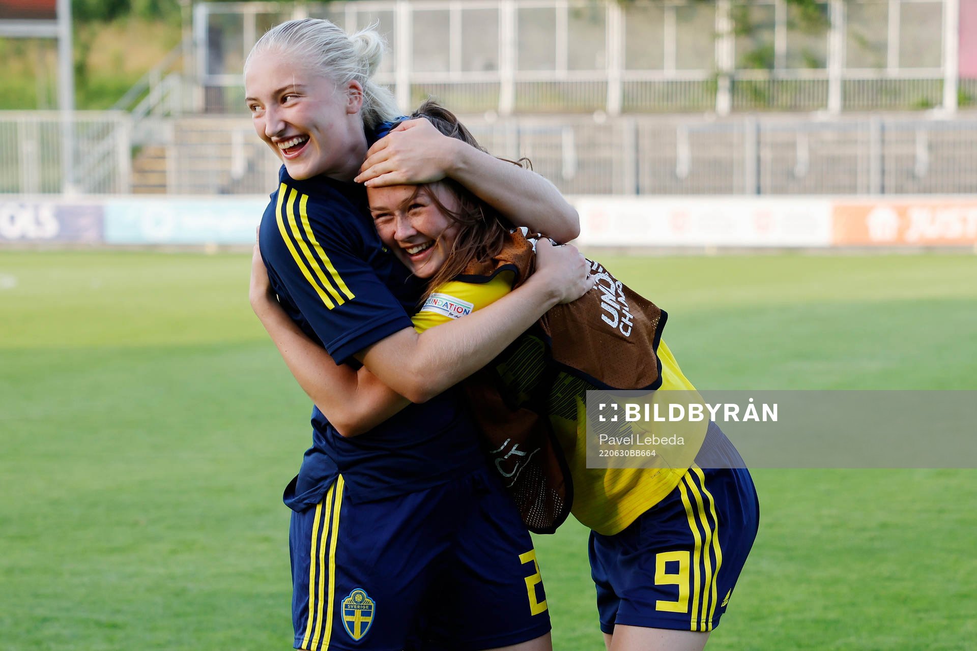 Svea Rehnberg of Sweden celebrates