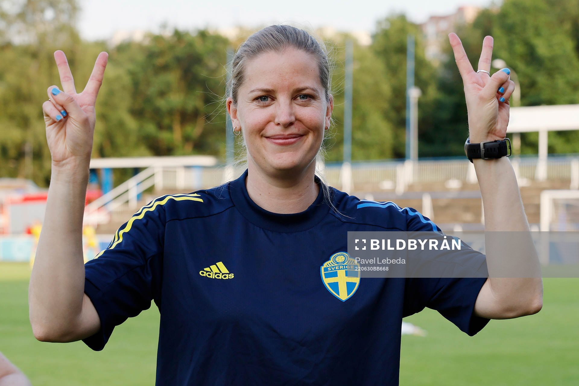 Caroline Sjöblom, head coach of Sweden