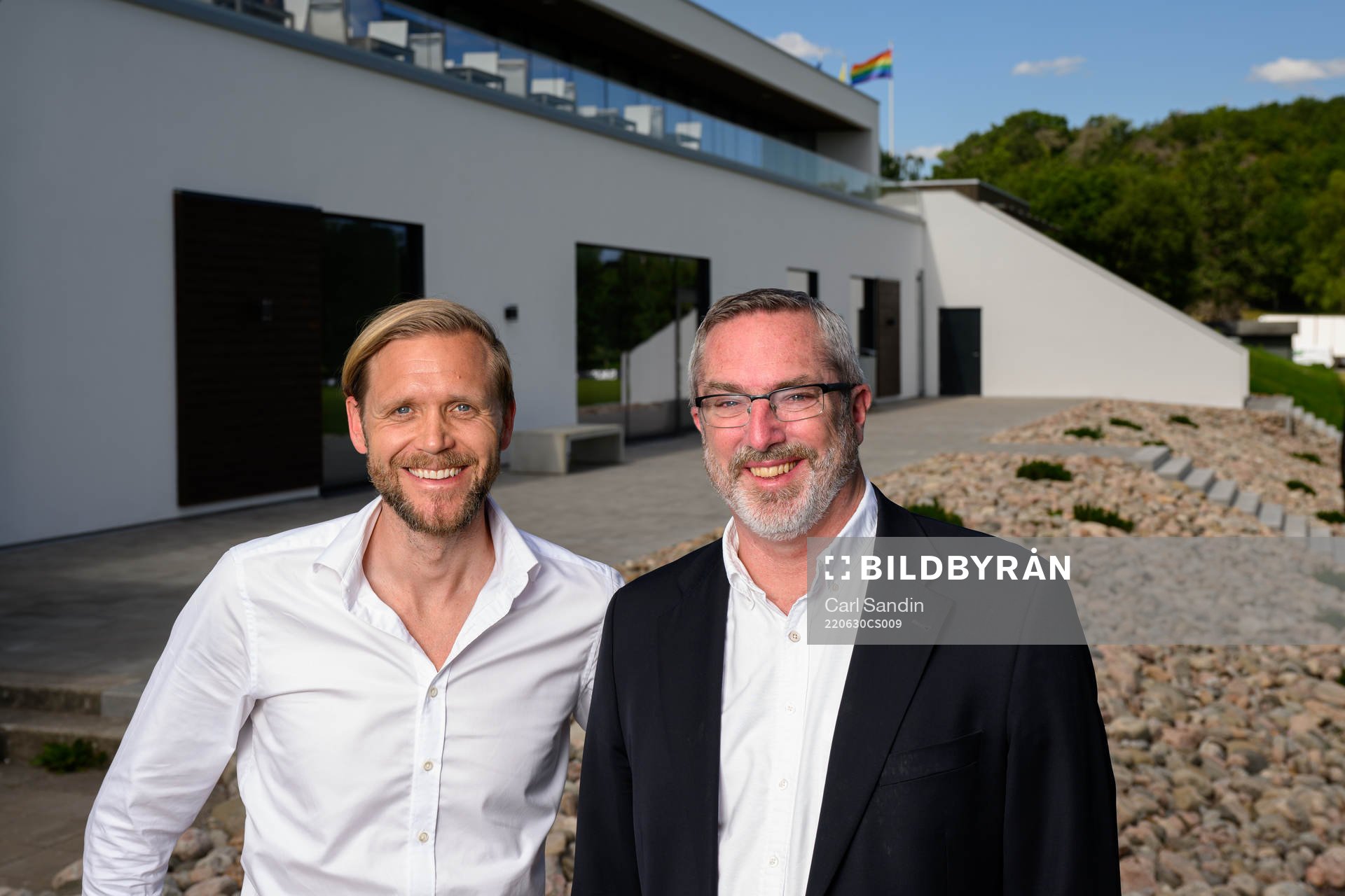 Häckens klubbchef Marcus Jodin och evenemangschef Anders
