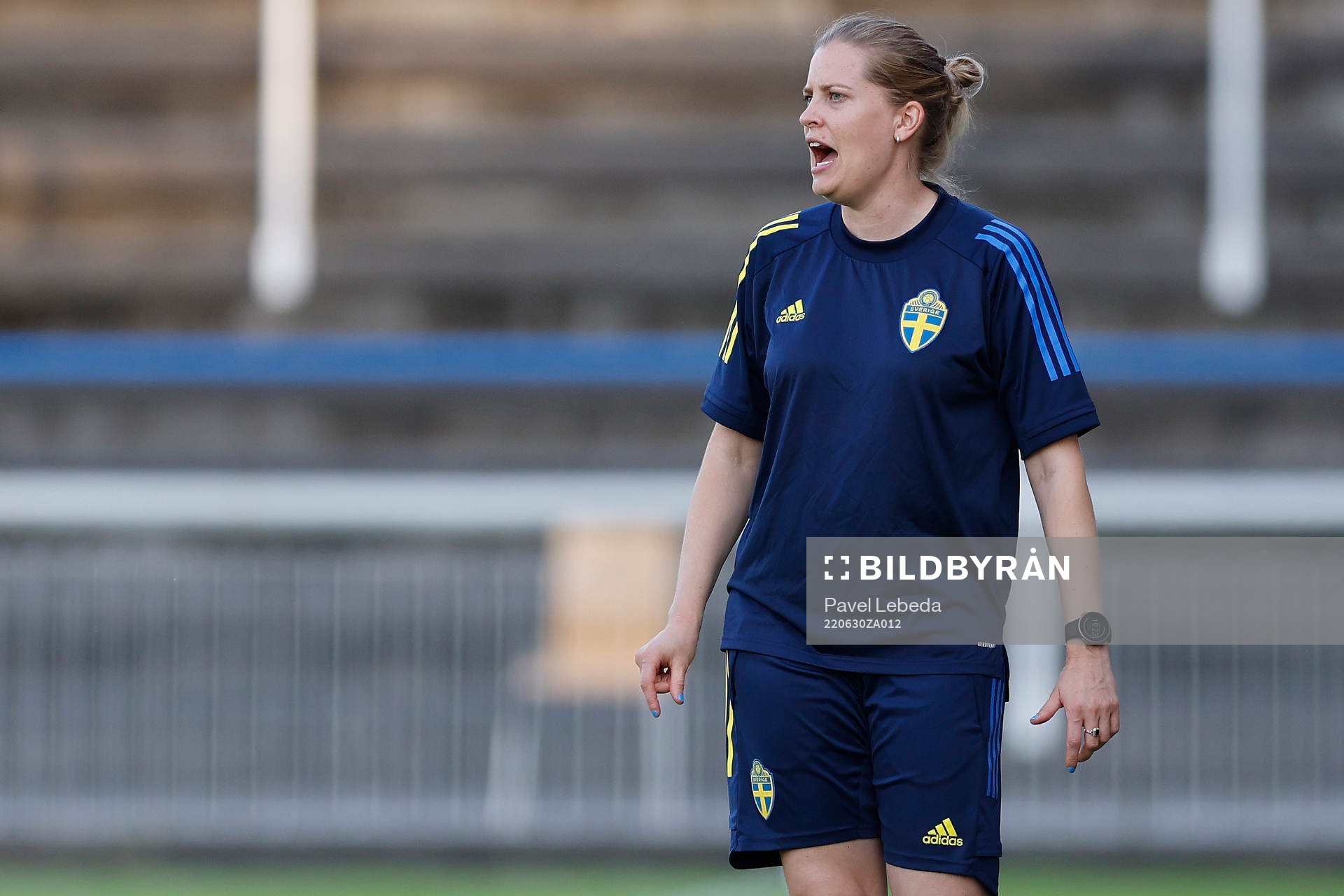 Head coach Caroline Sjöblom of Sweden