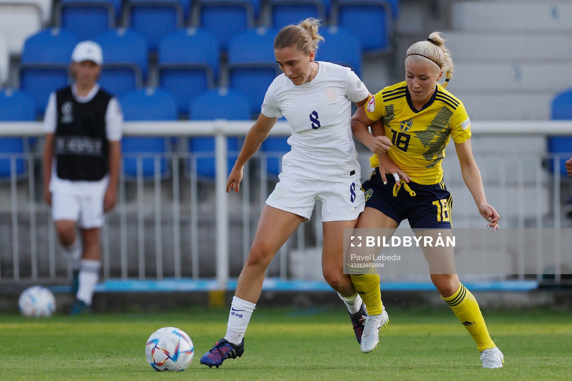 Felicia Jastré Högberg of Sweden in action against Maisie