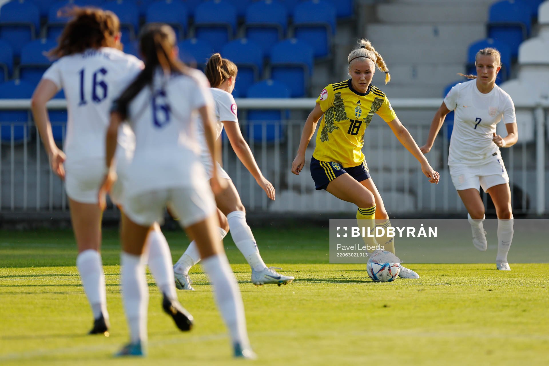 Felicia Jastré Högberg of Sweden in action