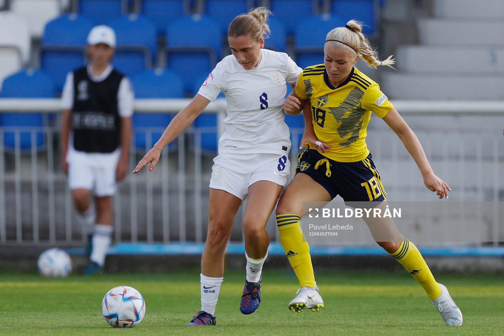 Felicia Jastré Högberg of Sweden in action against Maisie