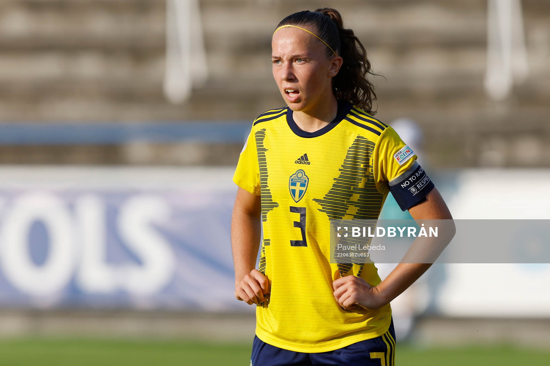 Athinna Persson Lundgren of Sweden in action