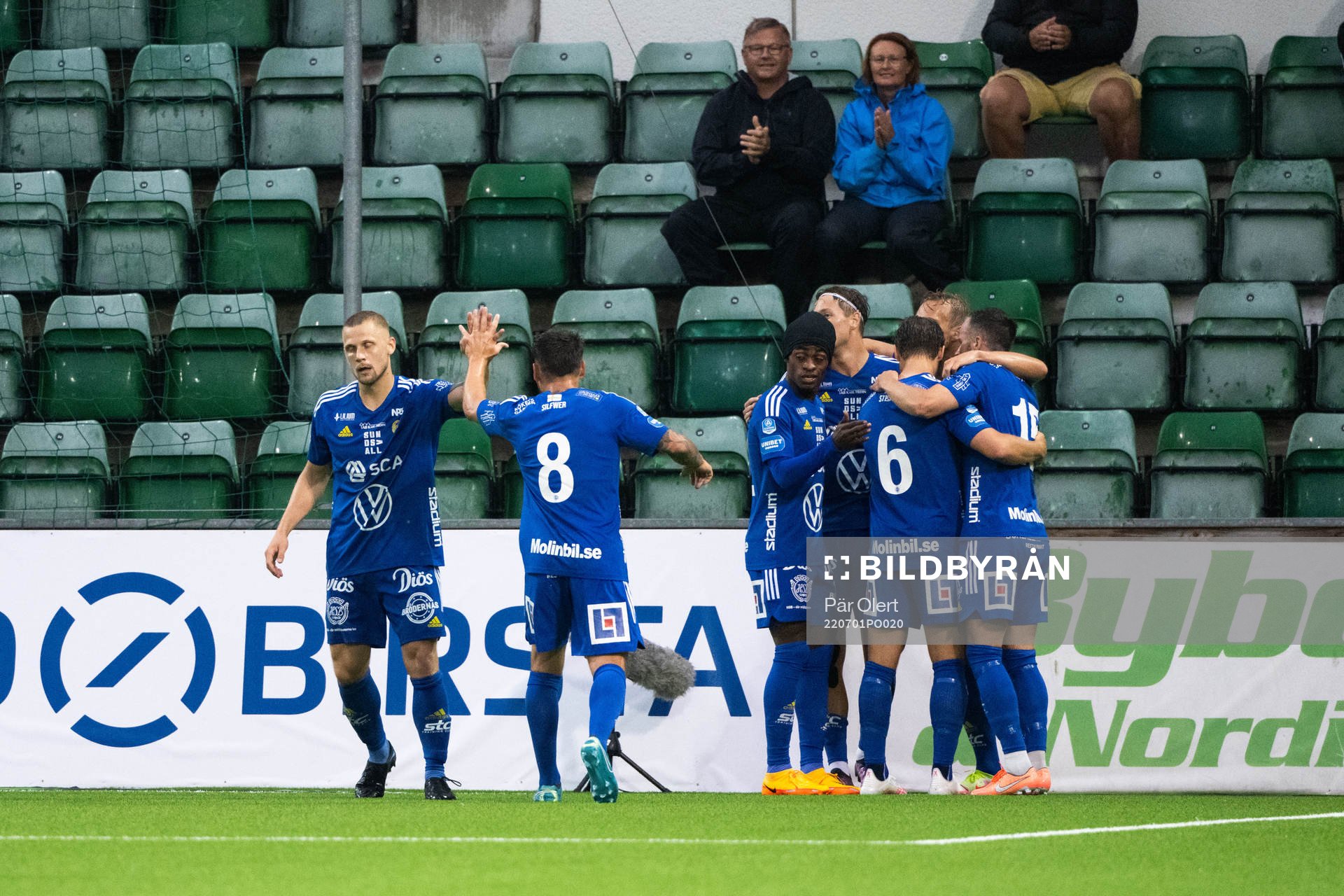 Sundsvalls spelare jublar