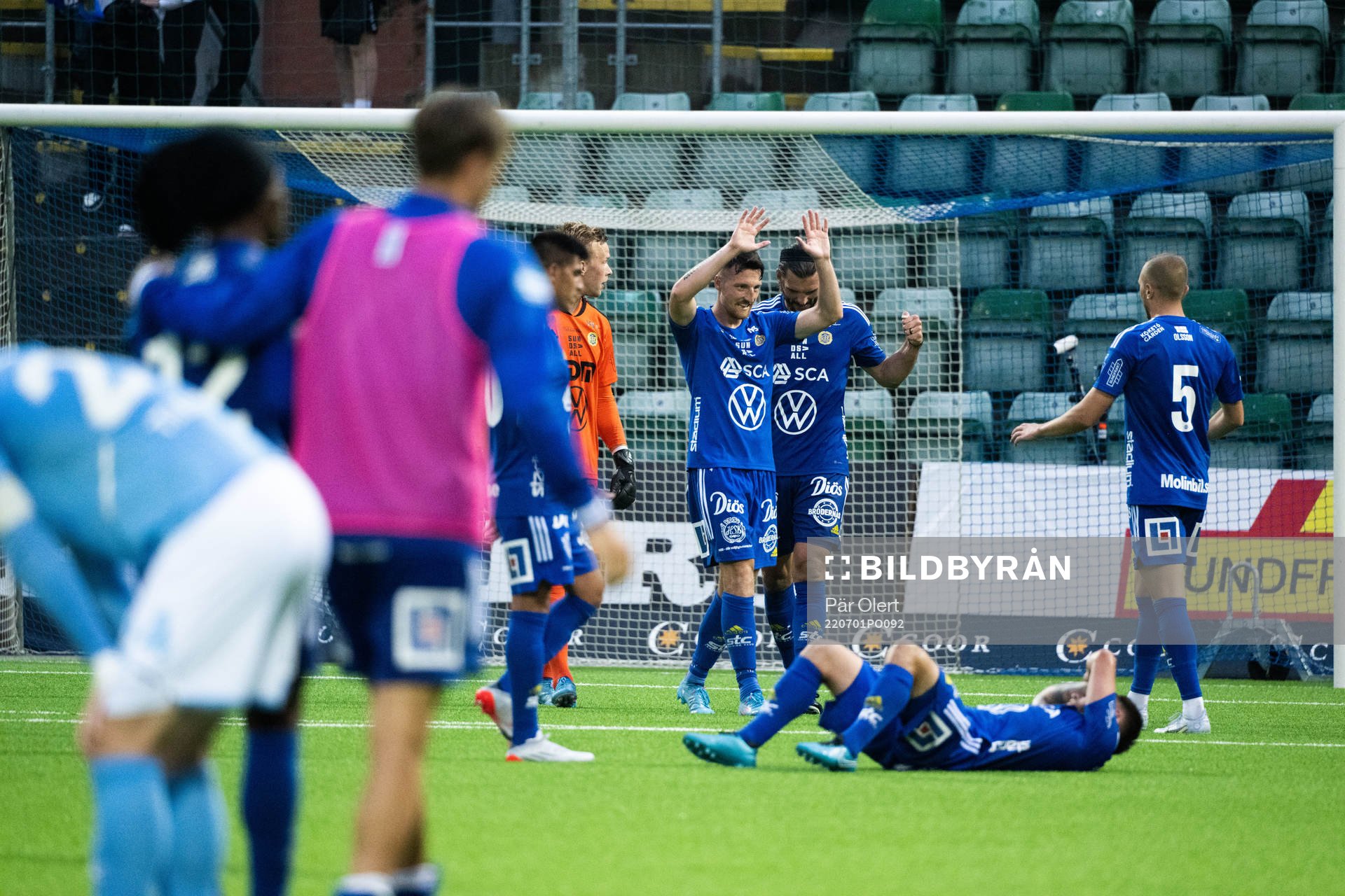 Sundsvallspelare jublar
