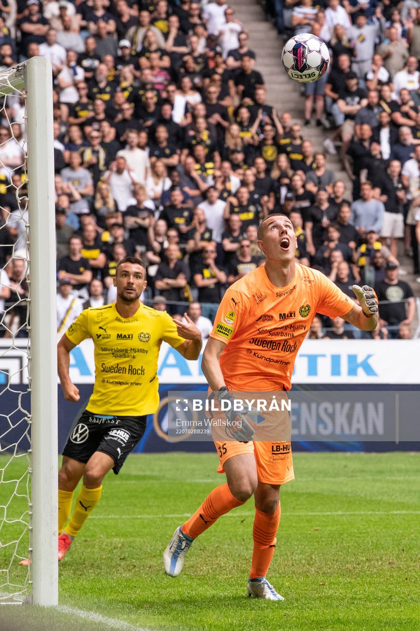 Mjällbys målvakt Samuel Brolin