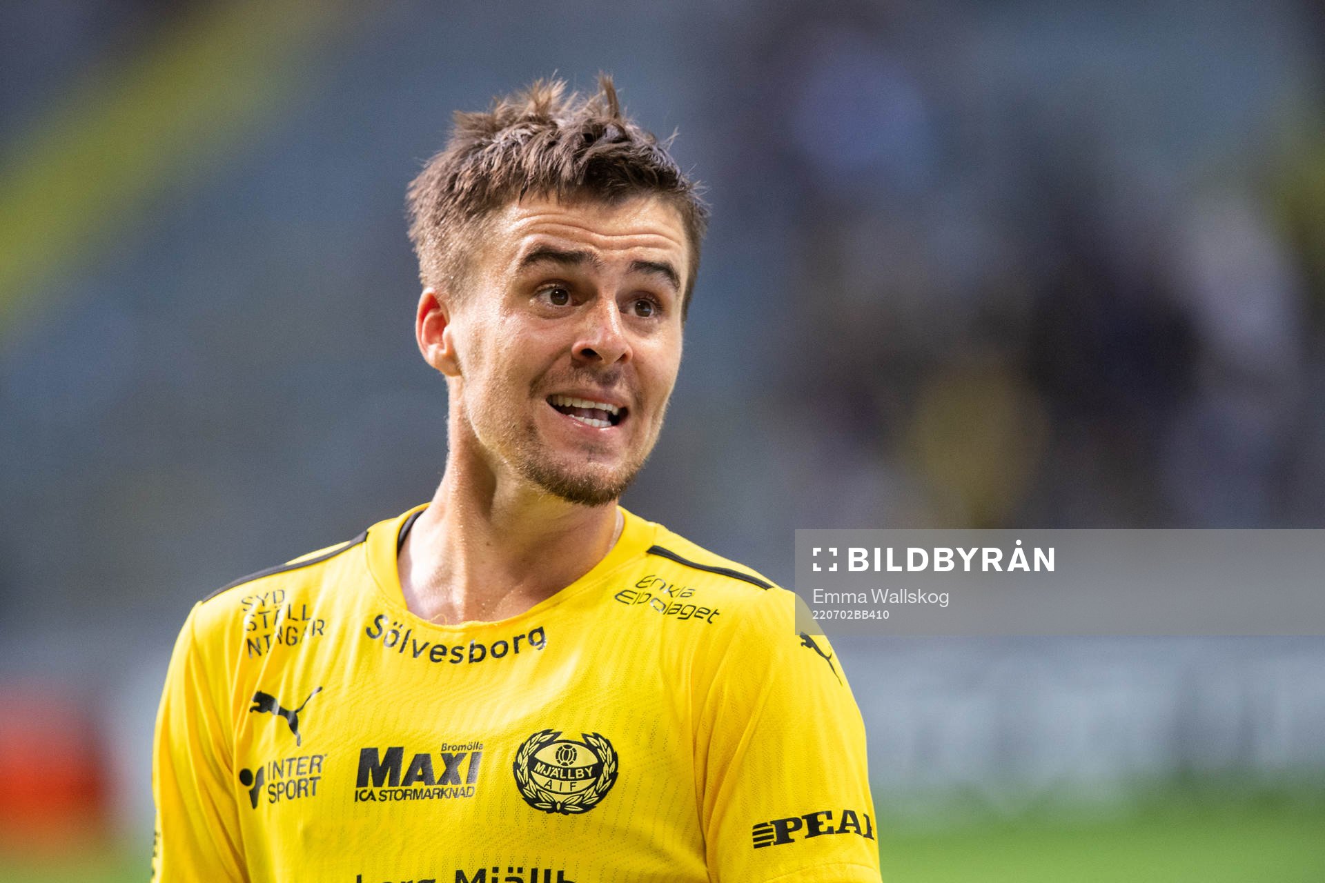 Mjällbys Jesper Gustavsson jublar