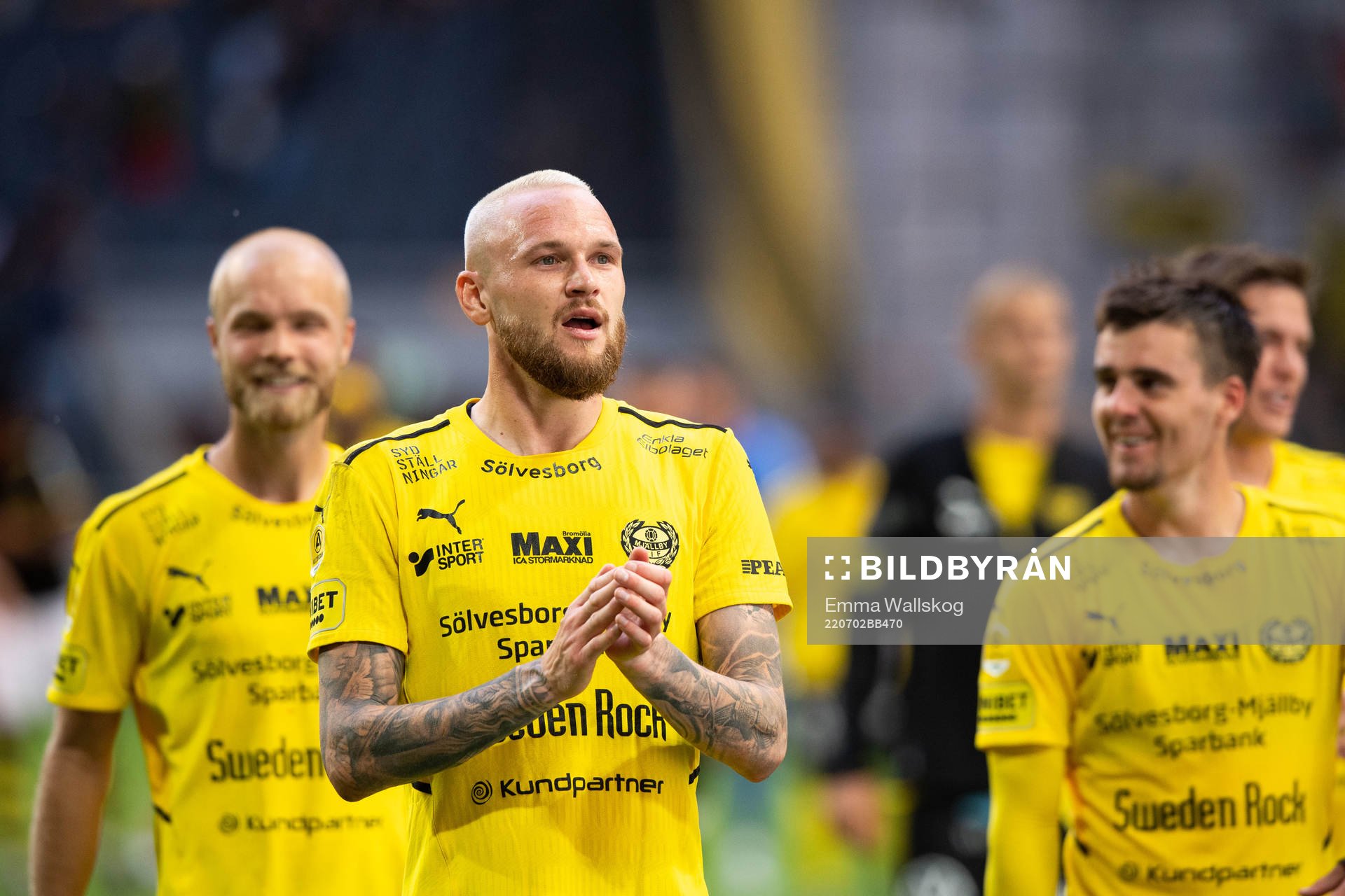 Mjällbys Adam Ståhl jublar