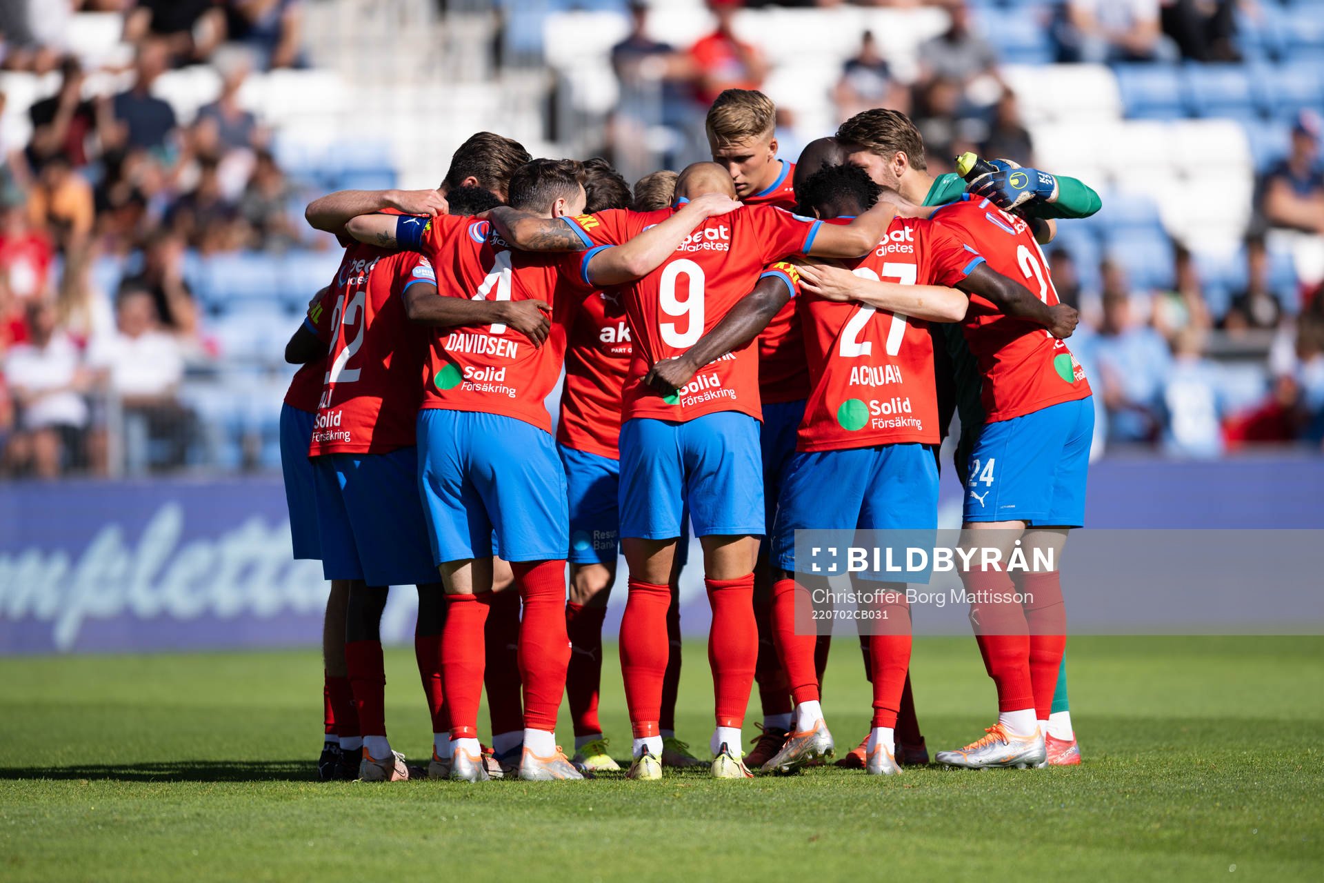 Helsingborgs spelare samlande