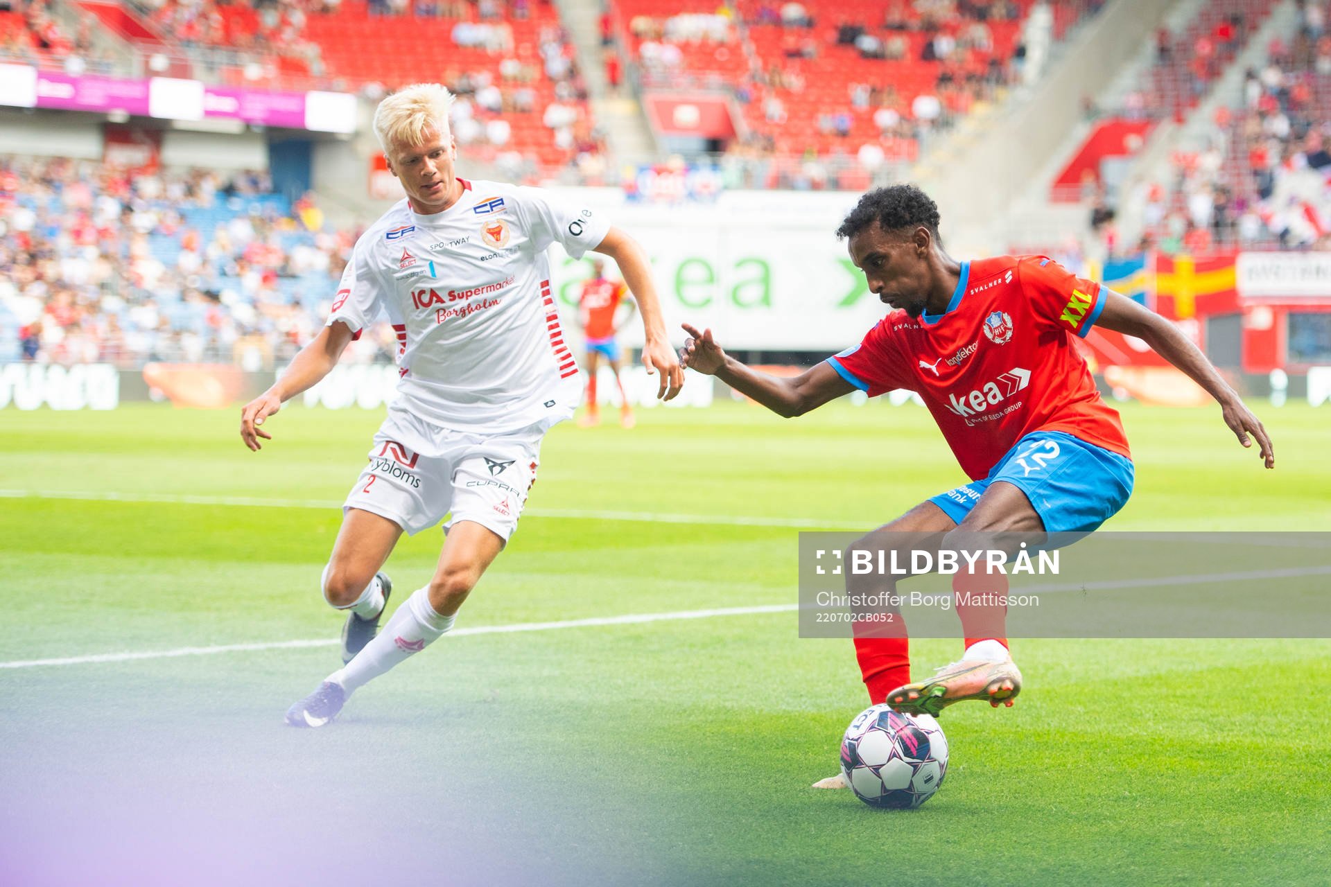 Kalmars Axel Lindahl och Taha Ali