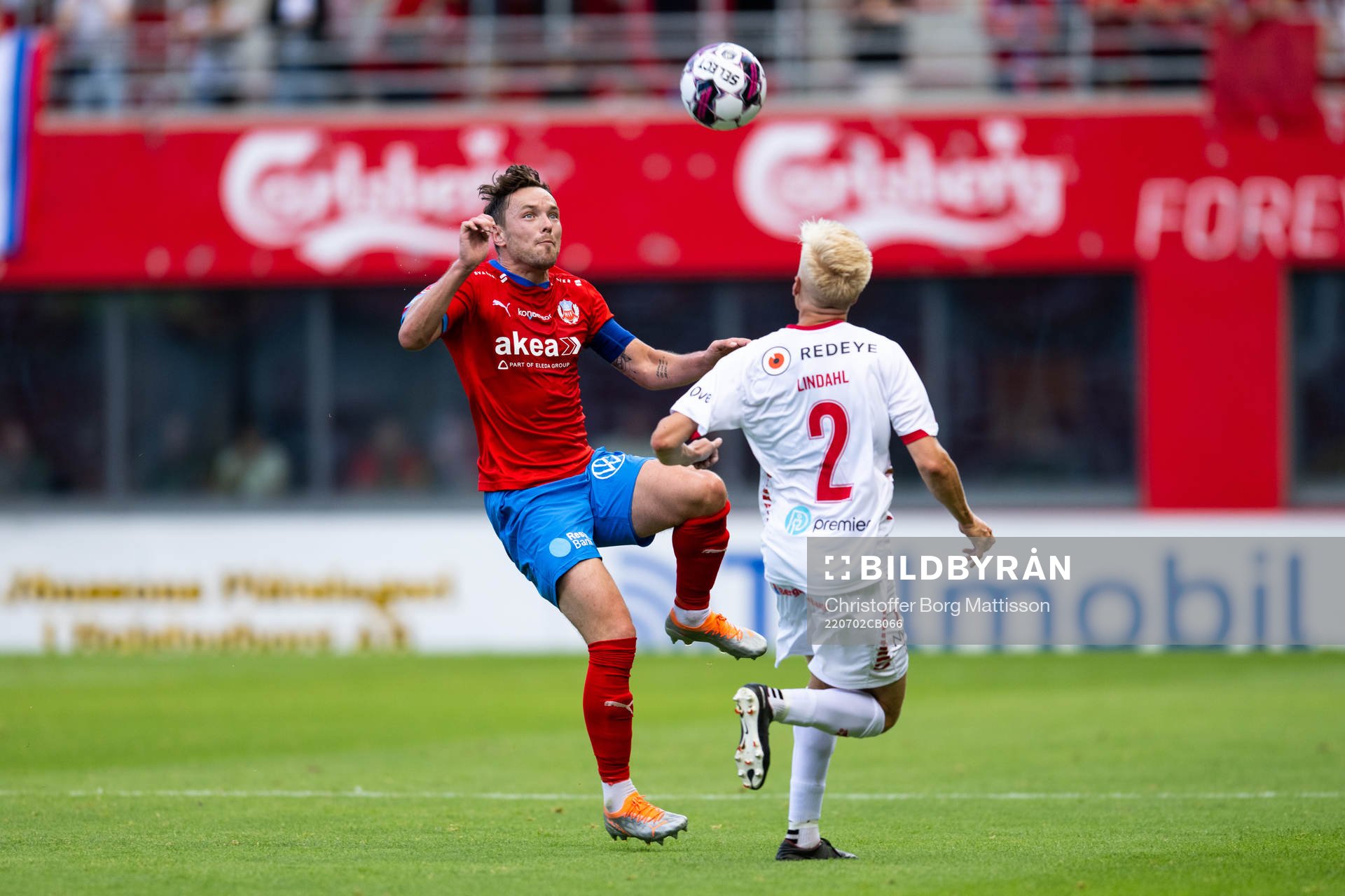 Helsingborgs Viljormur Davidsen och Kalmars Axel Lindahl