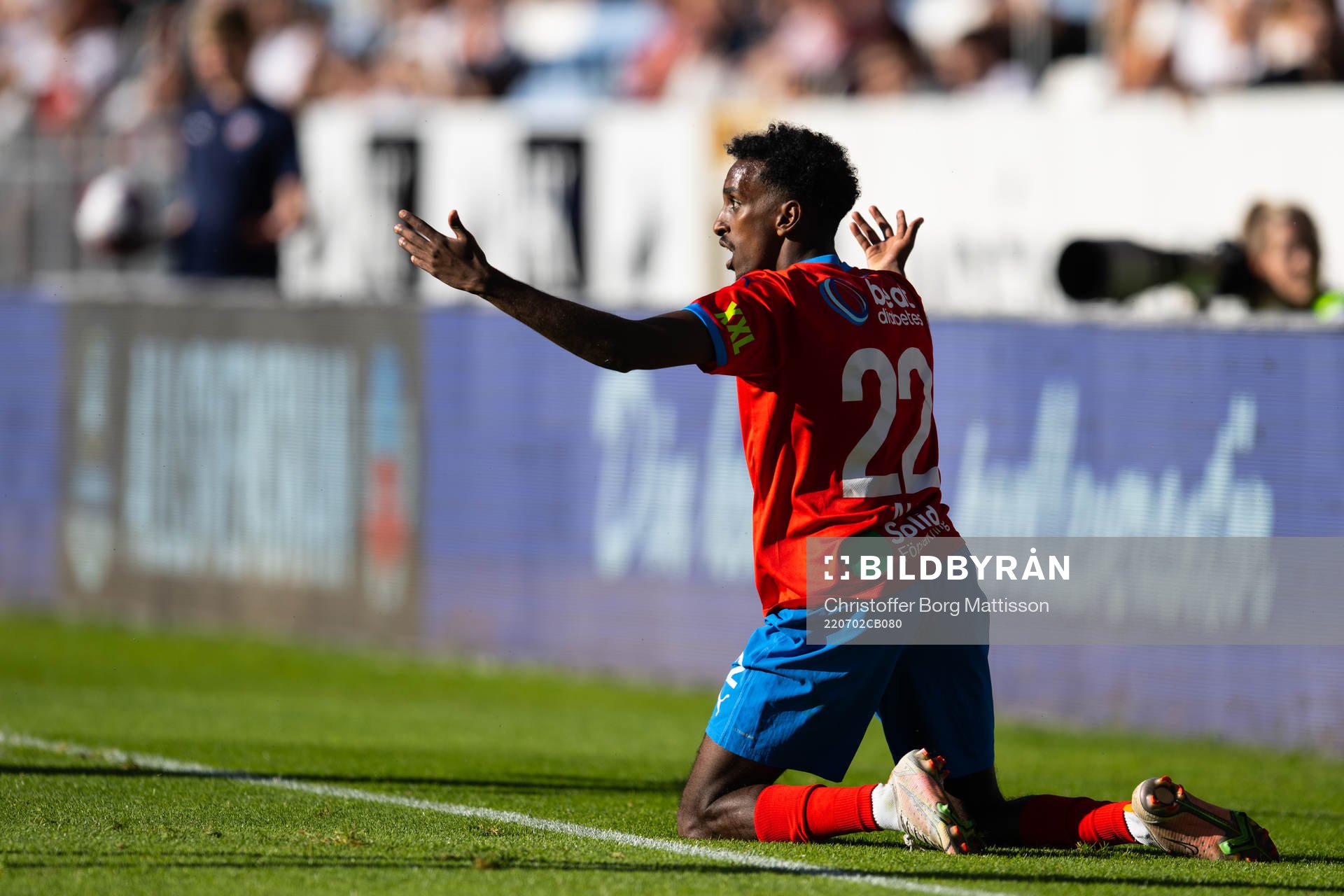 Helsingborgs Taha Ali reagerar