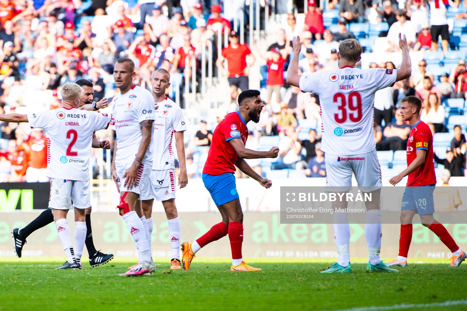 Helsingborgs Amin Al-Hamawi jublar