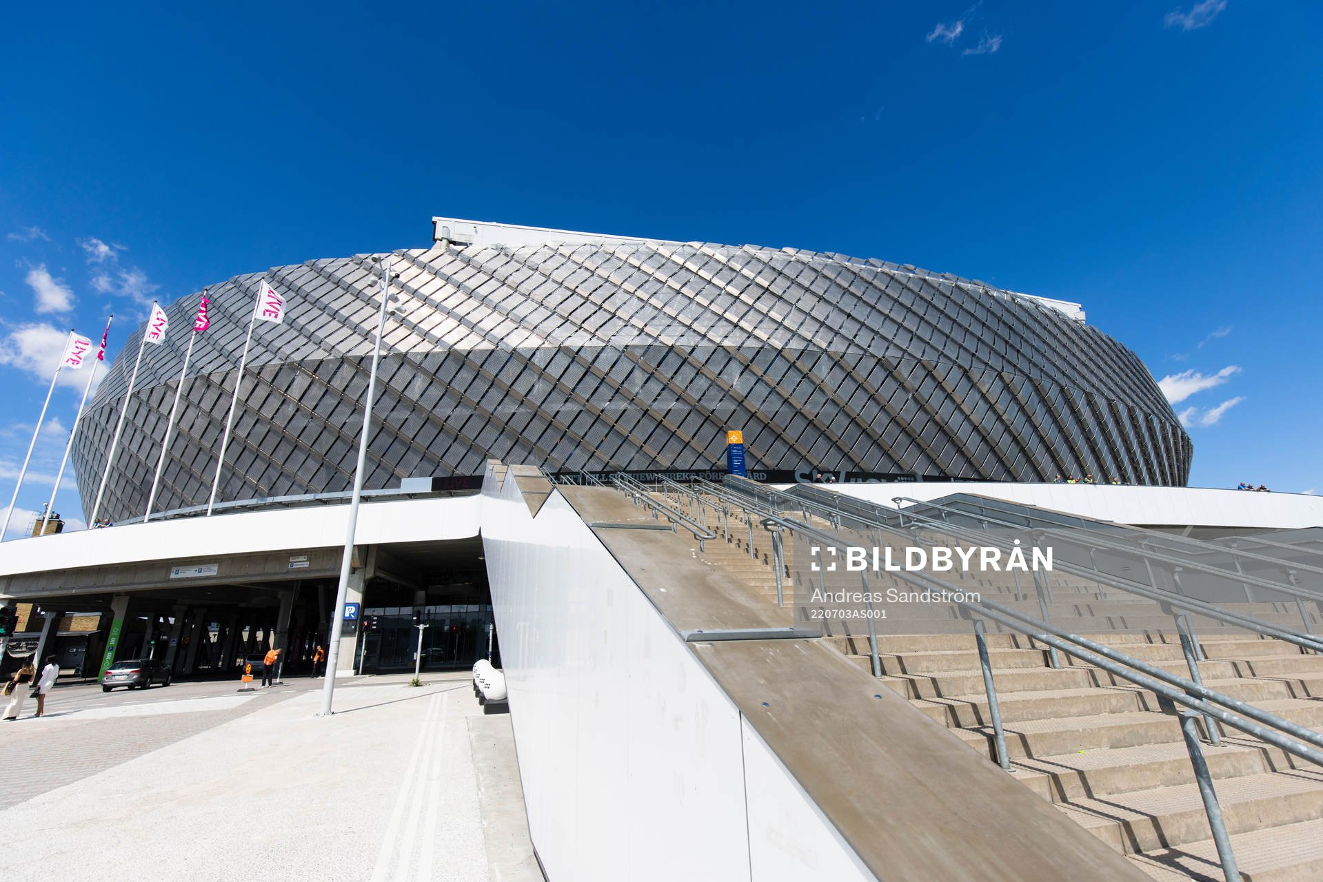 Vy över Tele2 Arena