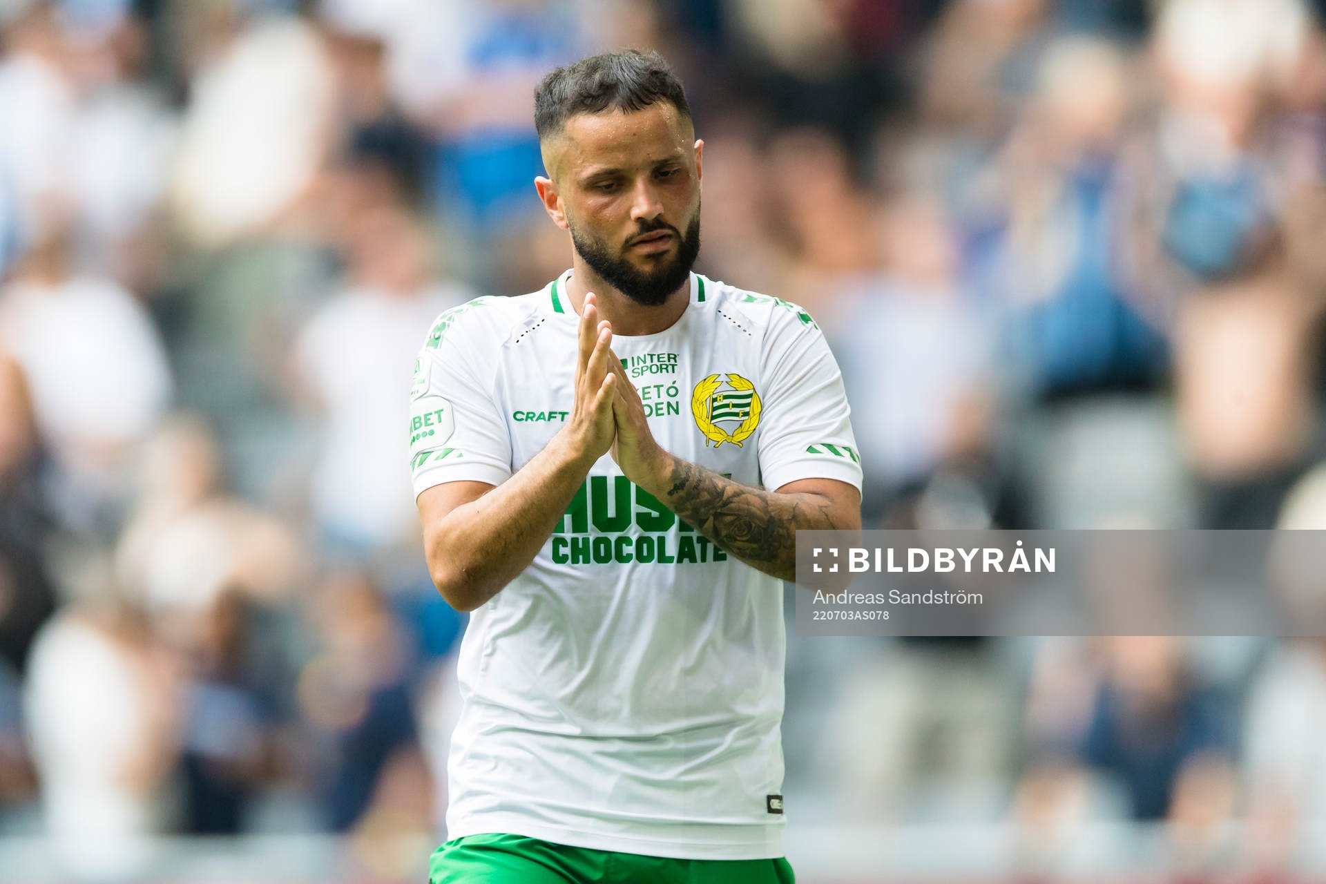 Hammarbys Mohanad Jeahze deppar och tackar publiken