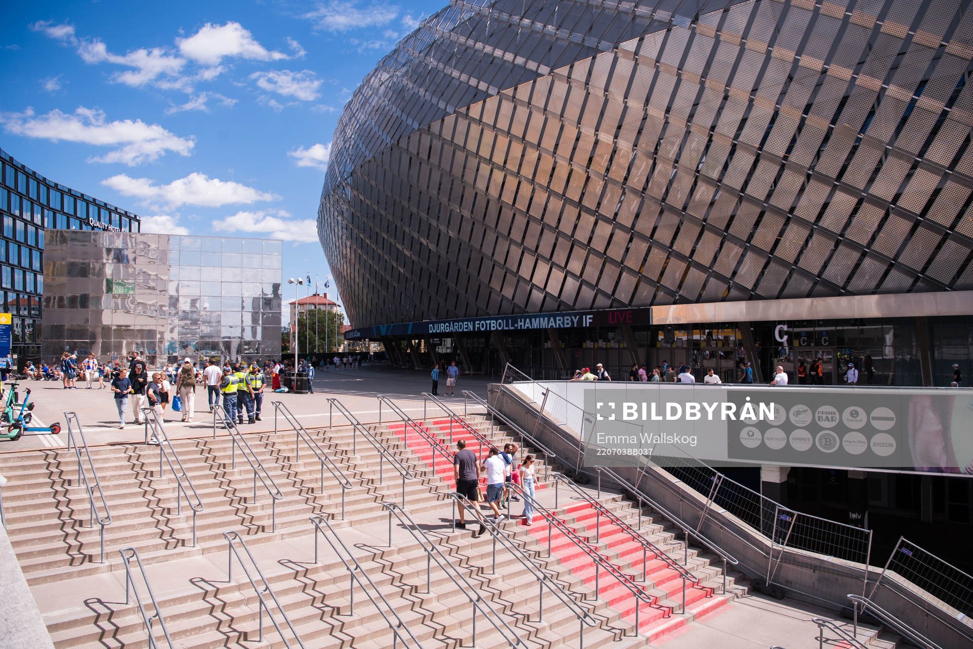 Vy utanför Tele2 Arena