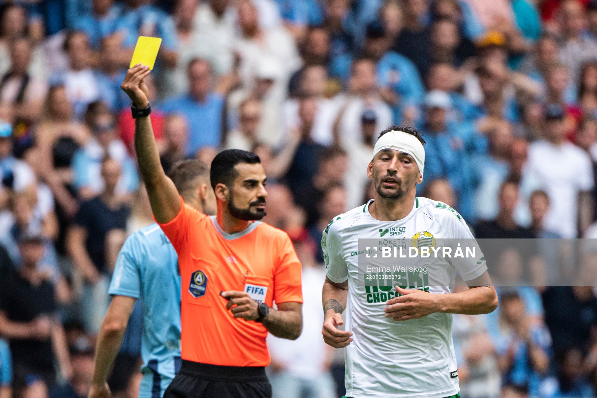 Hammarbys Loret Sadiku tilldelas en varning från domare