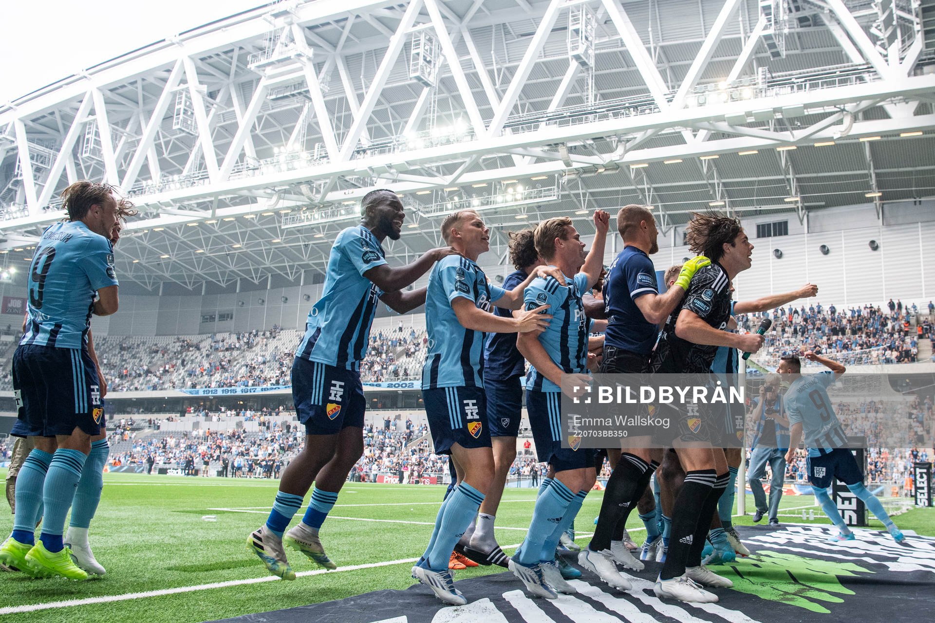 Djurgårdens spelare jublar