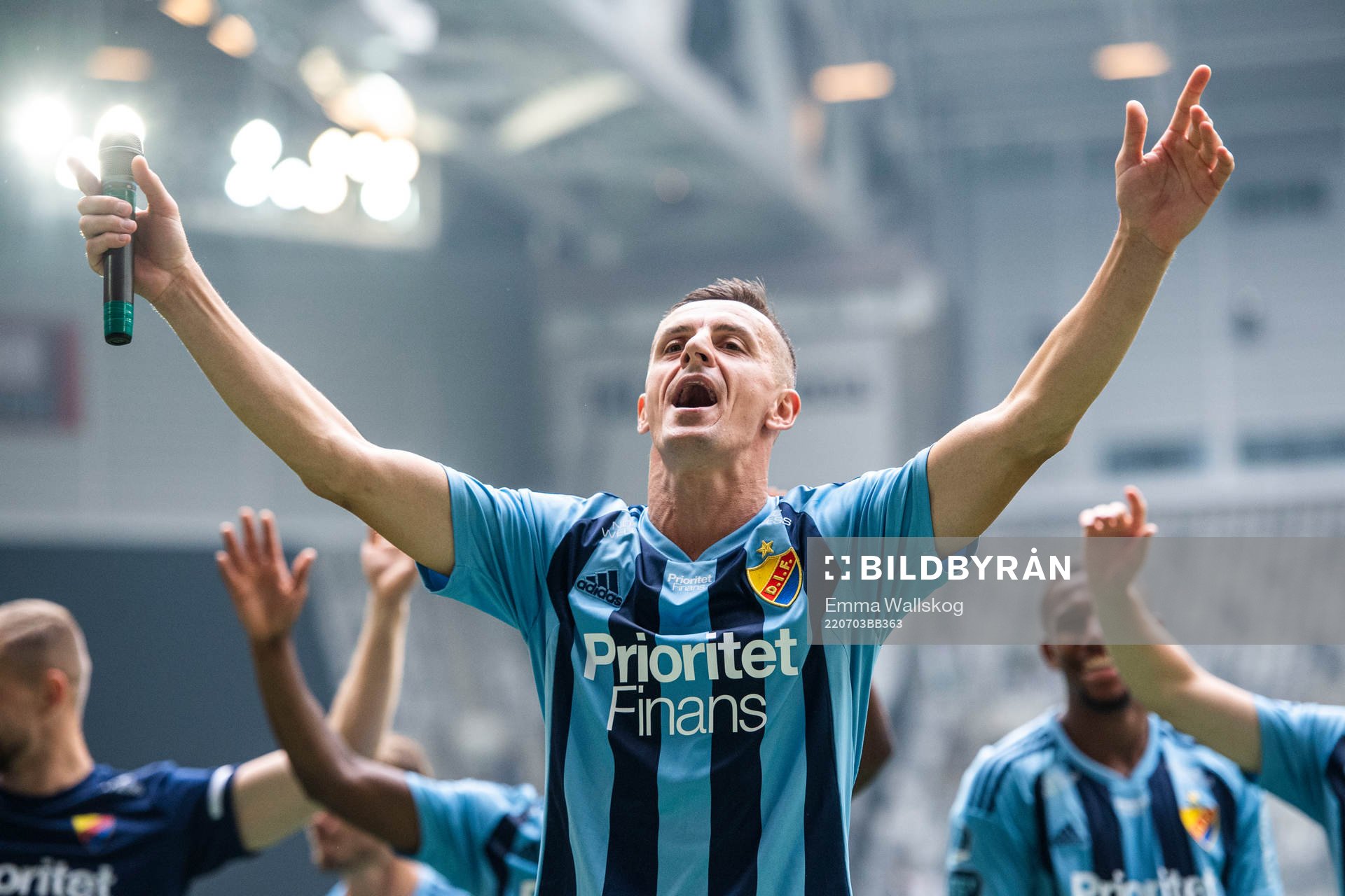 Djurgårdens Haris Radetinac jublar
