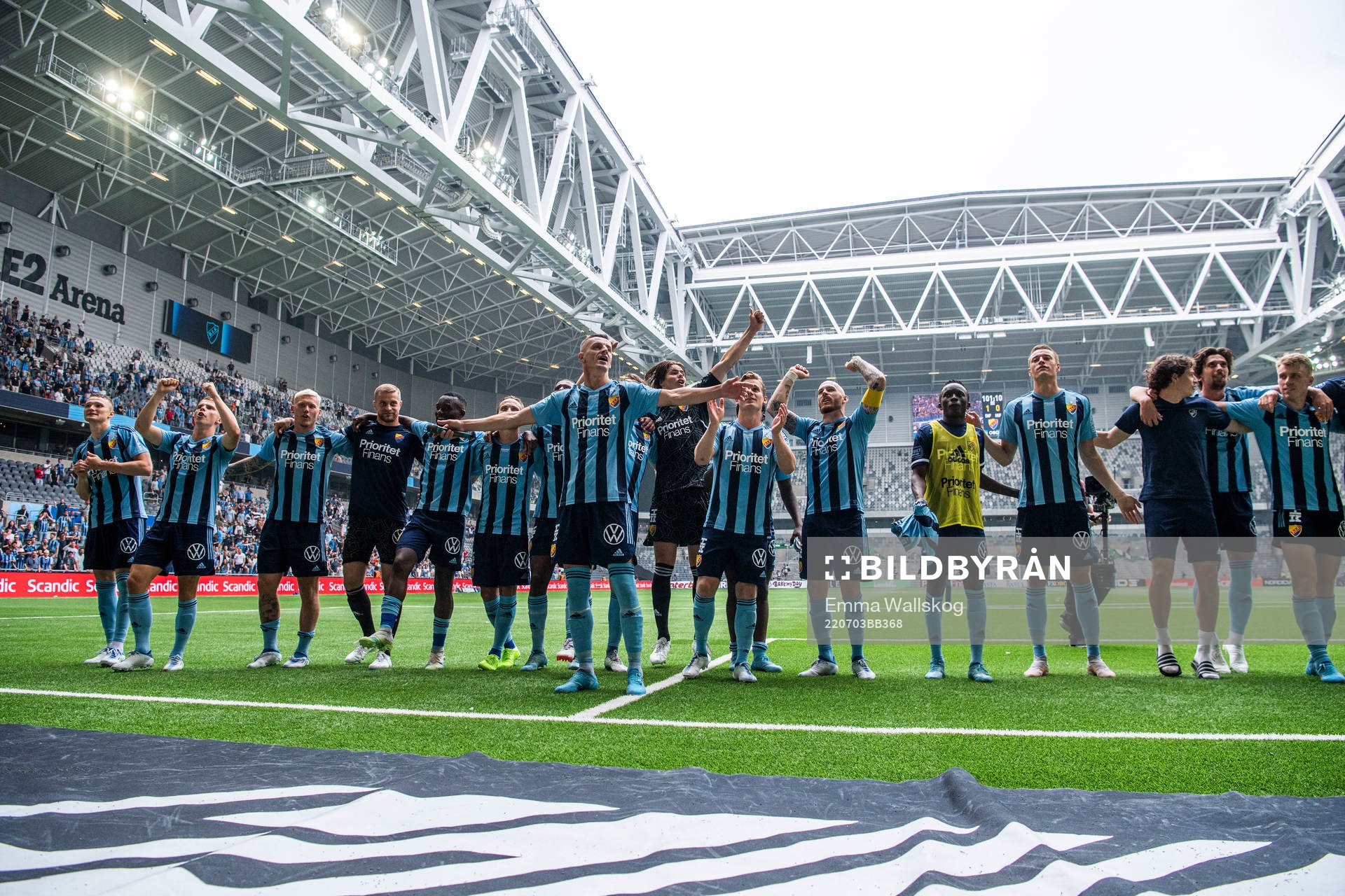 Djurgårdens spelare jublar