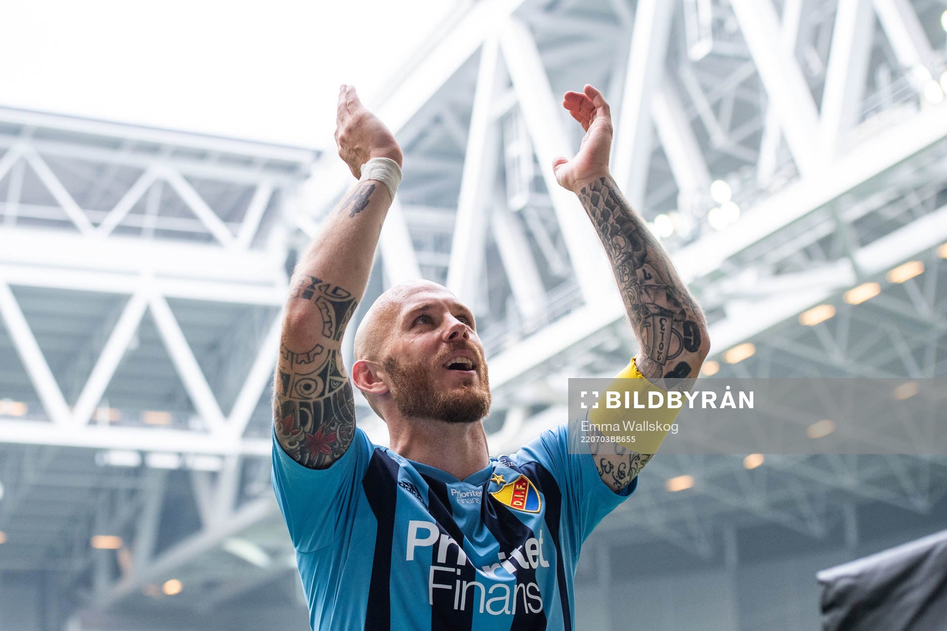 Djurgårdens Magnus Eriksson jublar
