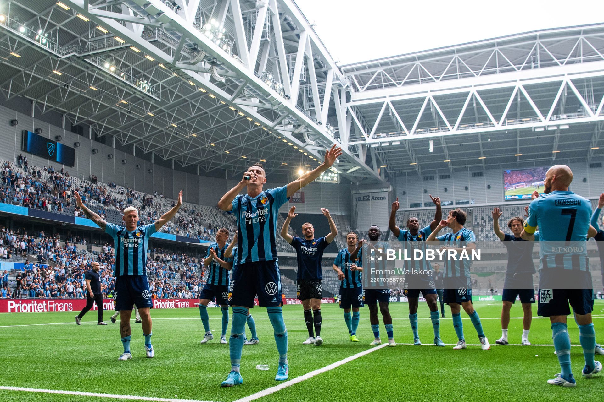 Djurgårdens Haris Radetinac jublar
