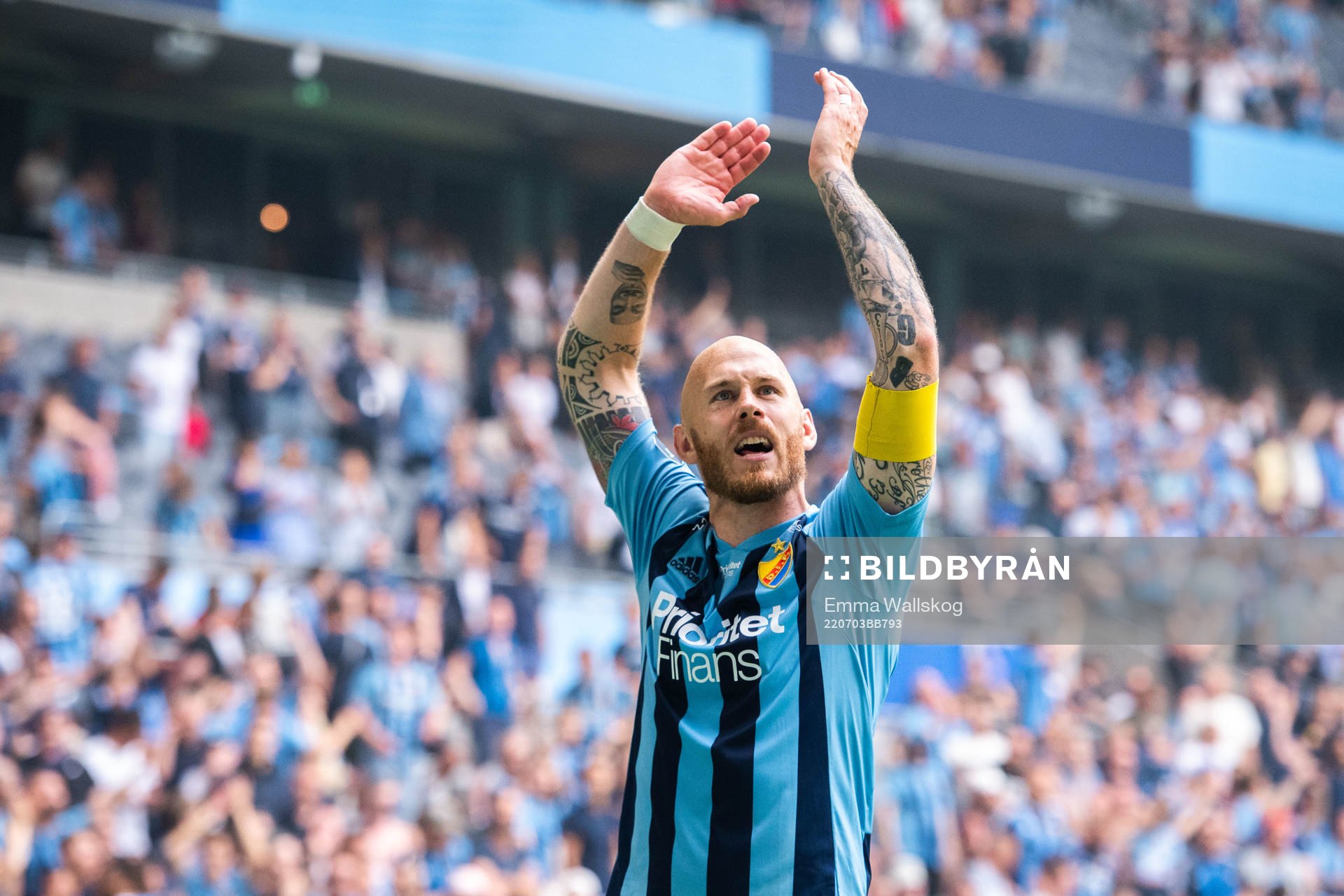 Djurgårdens Magnus Eriksson jublar