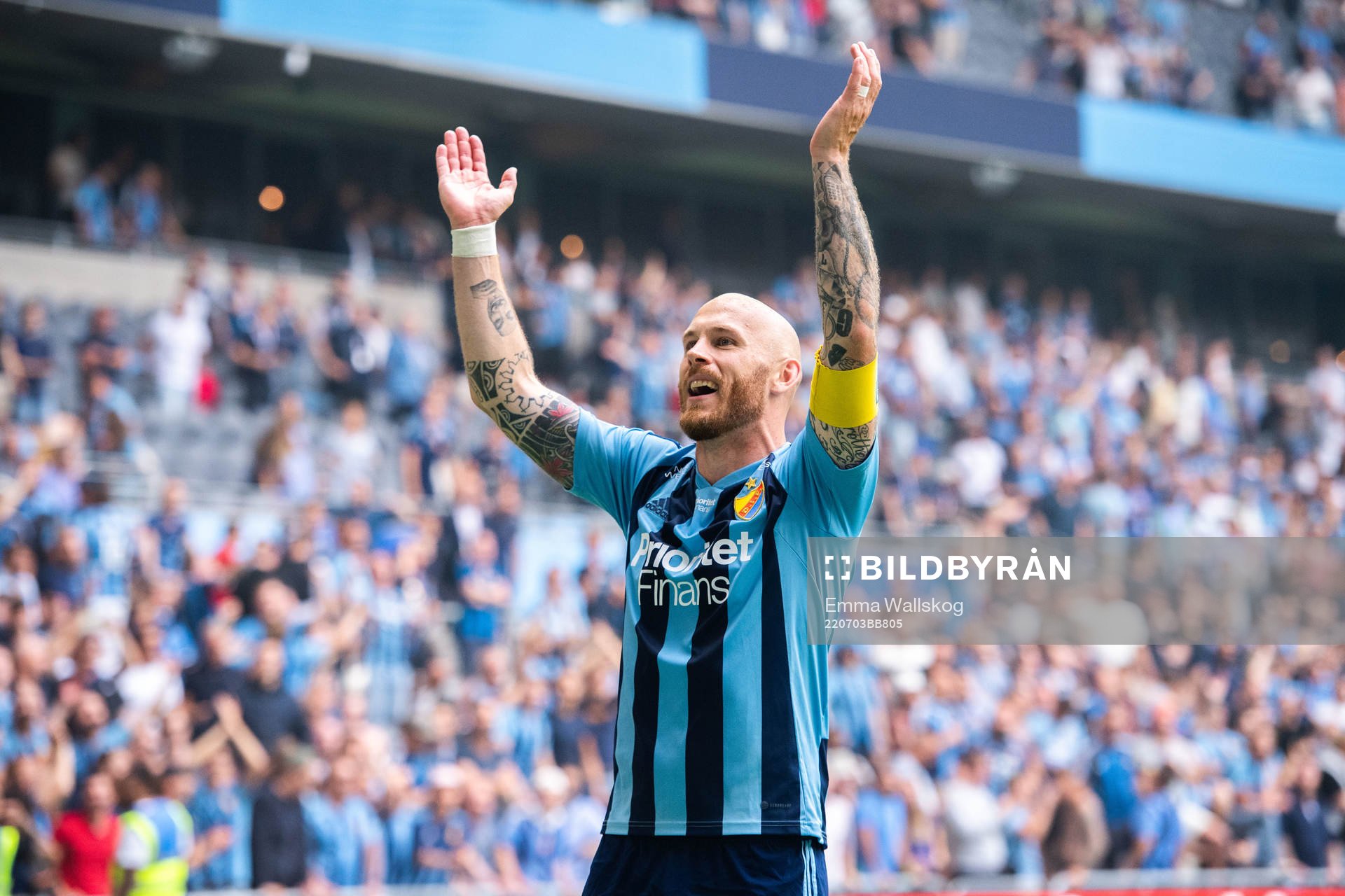 Djurgårdens Magnus Eriksson jubla