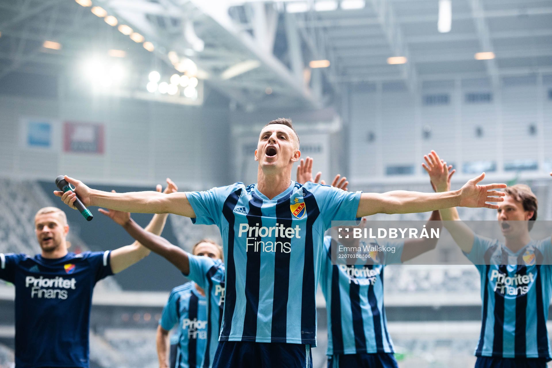 Djurgårdens Haris Radetinac jublar
