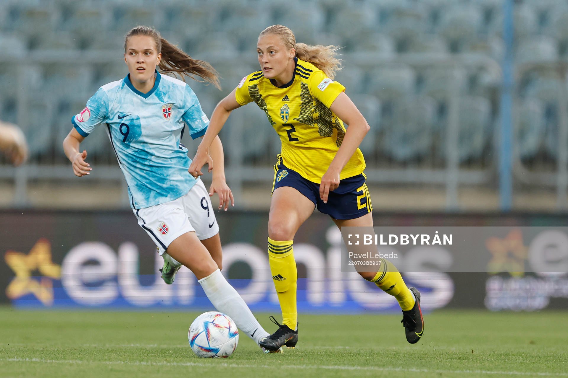 Elma Juntilla Nelhage of Sweden in action against Iris