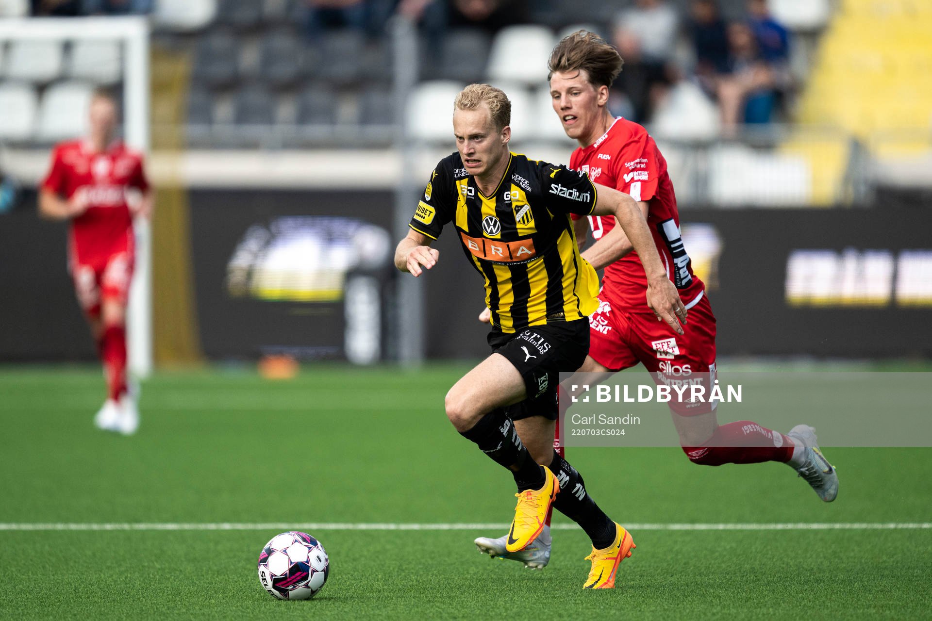 Häckens Gustav Berggren och Elfsborgs Noah Söderberg