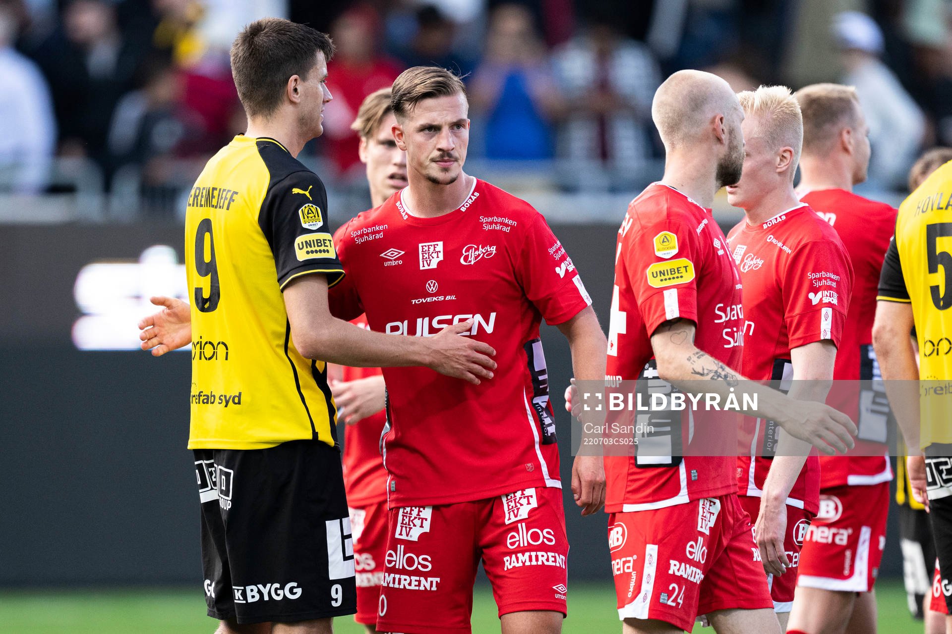 Häckens Alexander Jeremejeff och Elfsborgs Simon Olsson