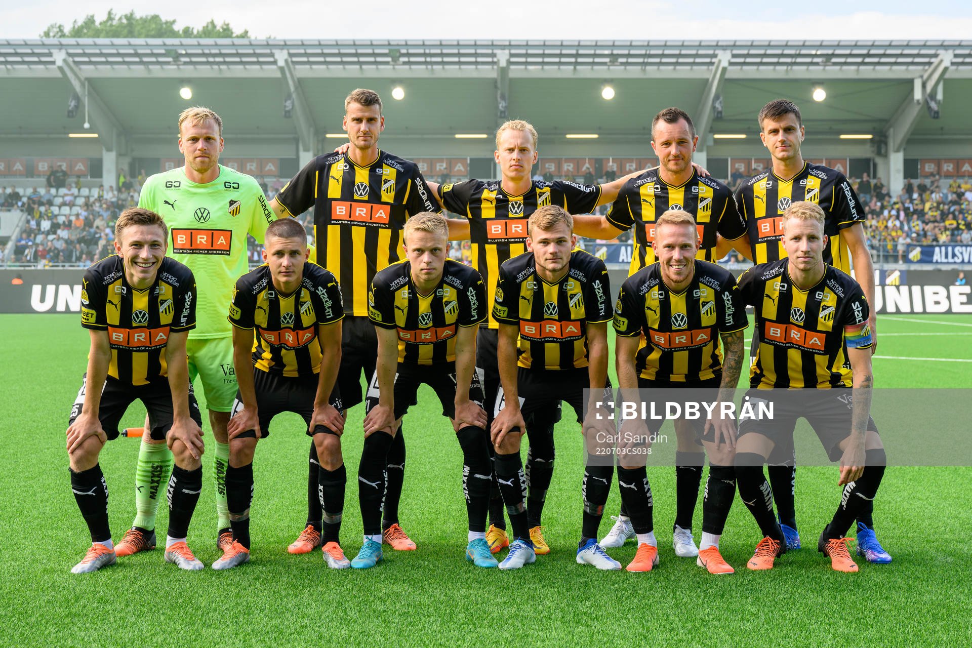Häckens startelva innan fotbollsmatchen i Allsvenskan