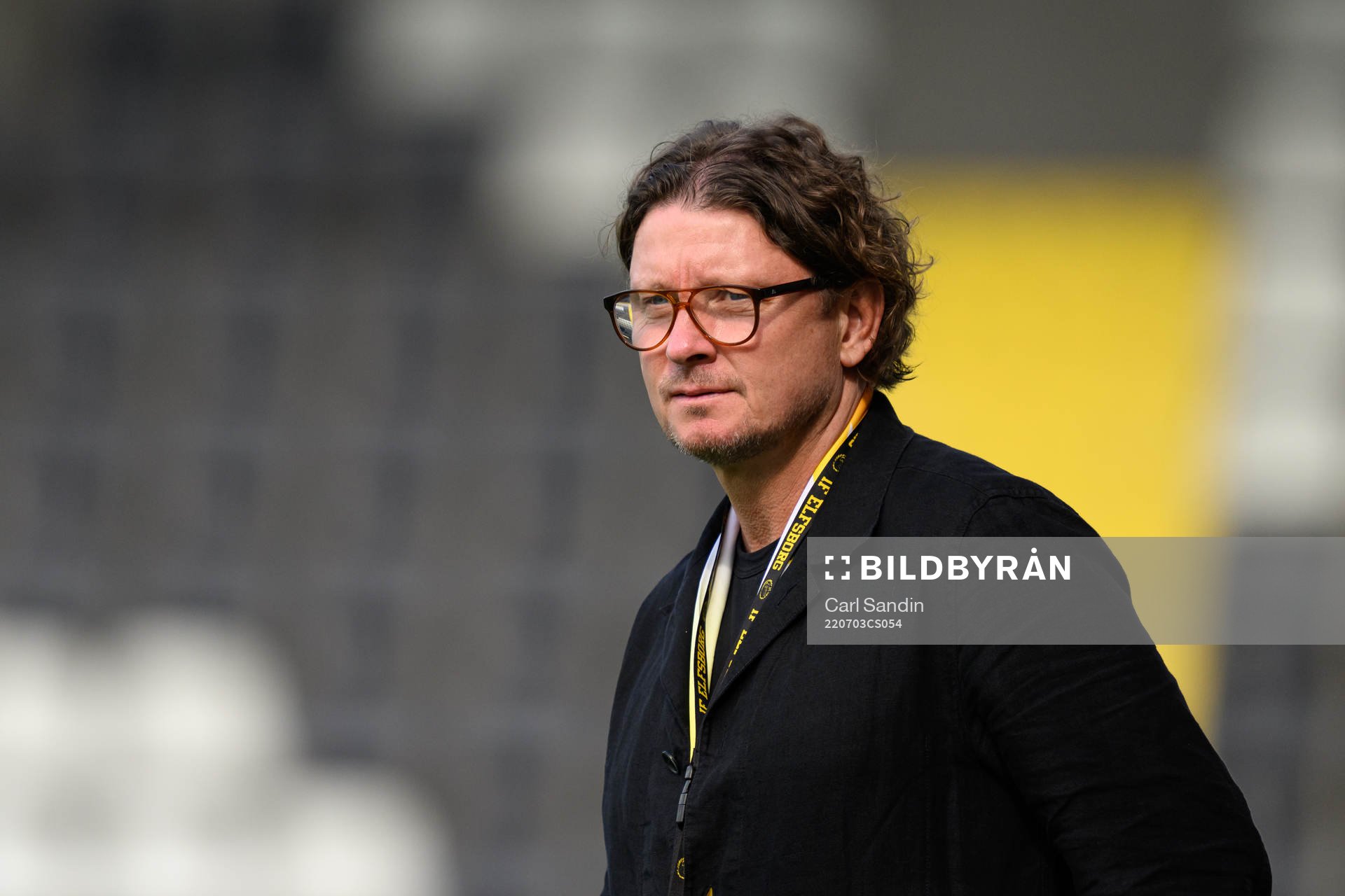 Elfsborgs sportchef Stefan Andreasson innan fotbollsmatchen