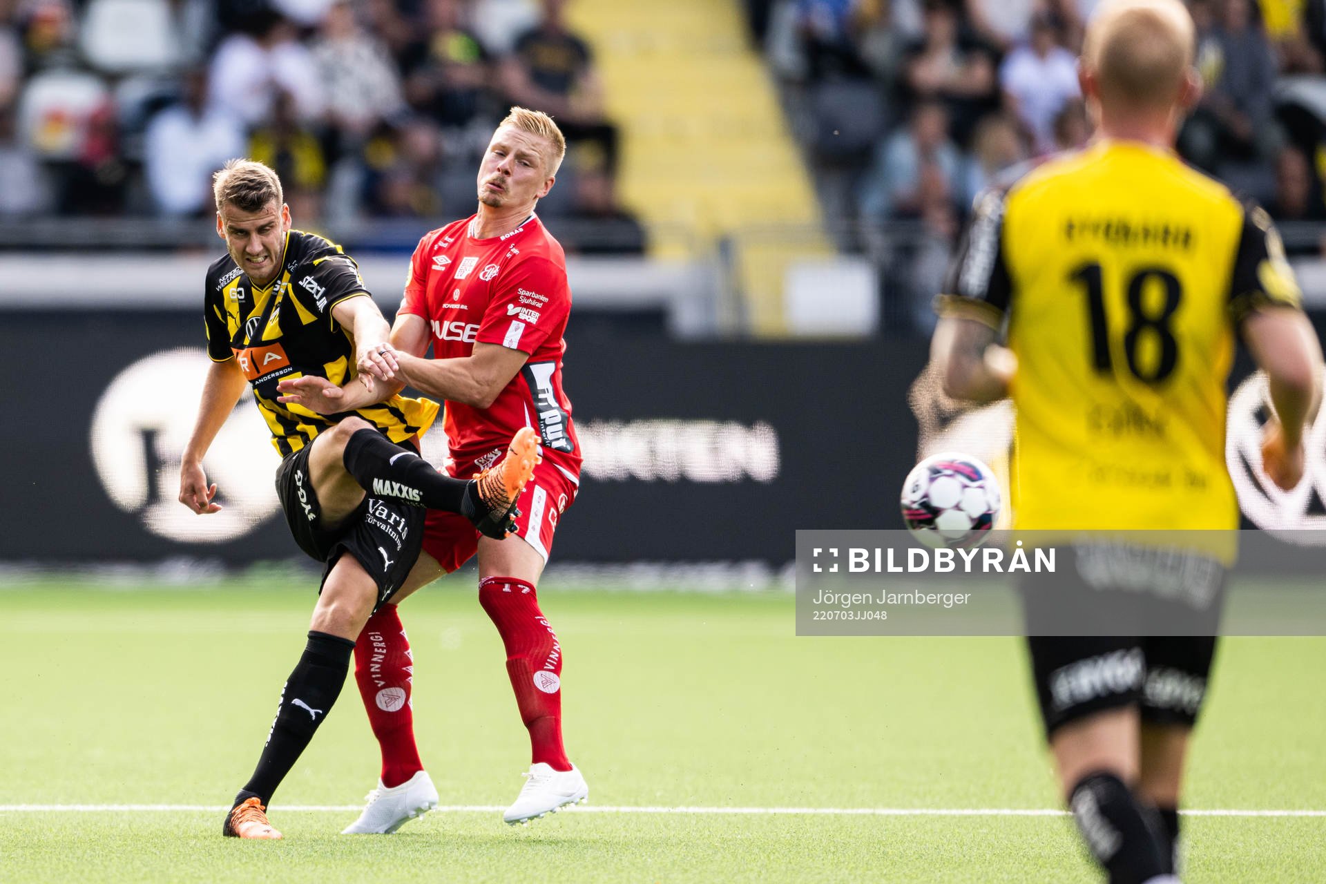 Häckens Johan Hammar och Elfsborgs Per Frick