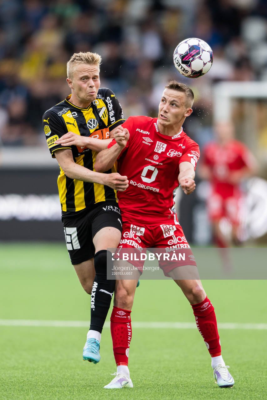 Häckens Tomas Olai Totland och Elfsborgs Jacob Ondrejka