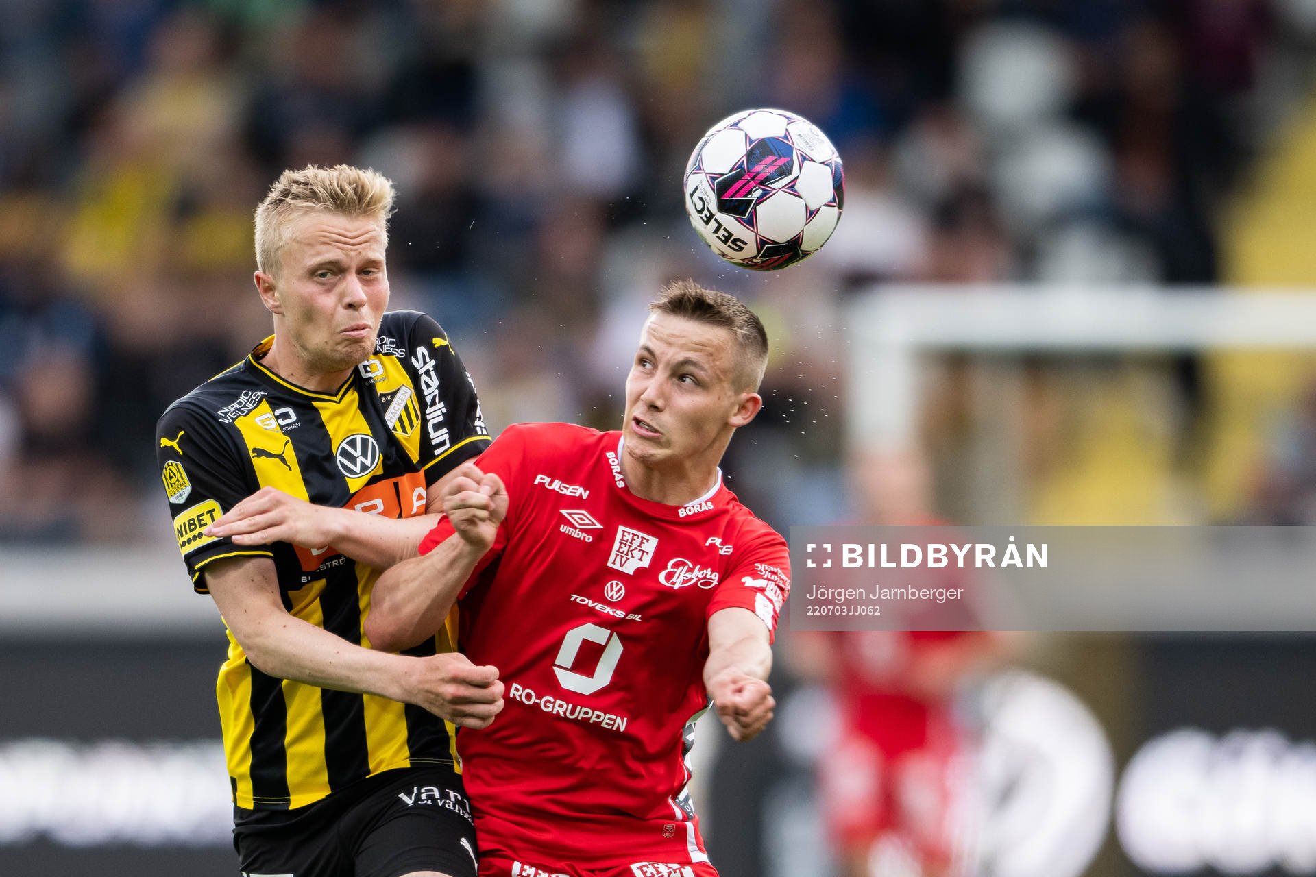 Häckens Tomas Olai Totland och Elfsborgs Jacob Ondrejka