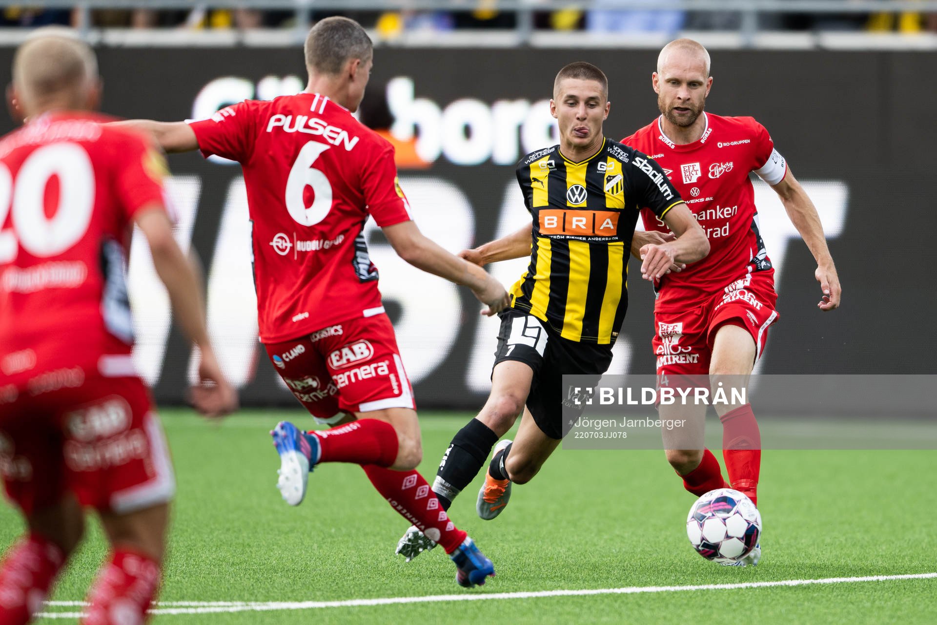 Häckens Leo Bengtsson och Elfsborgs Johan Larsson
