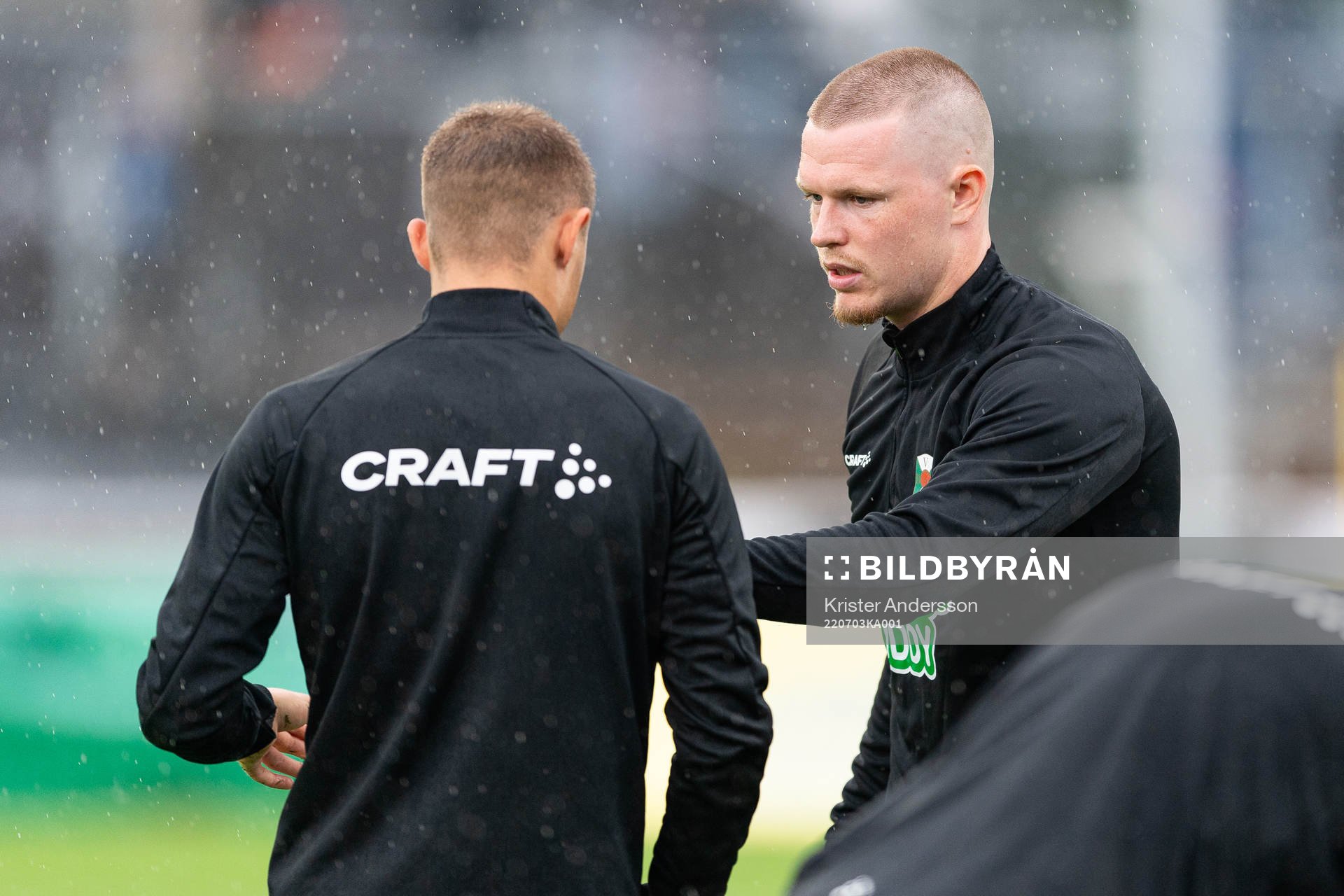 Varbergs Anton Liljenbäck före fotbollsmatchen i