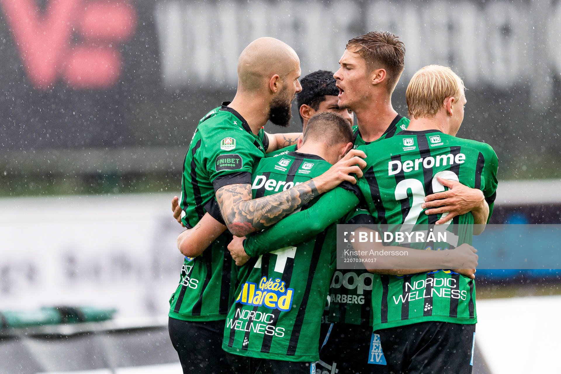 Varbergs spelare jublar