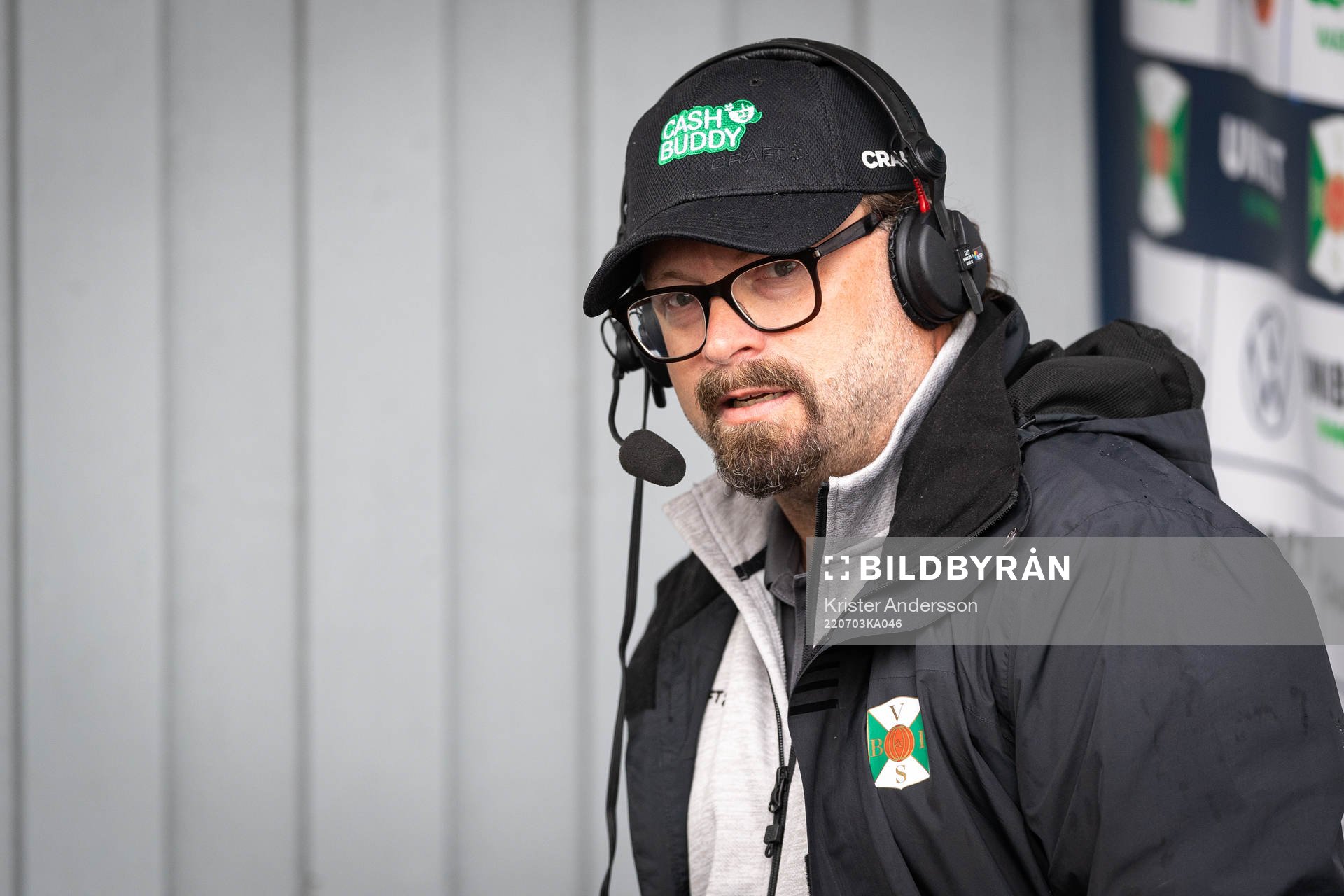 Varbergs tränare Joakim Persson före fotbollsmatchen i