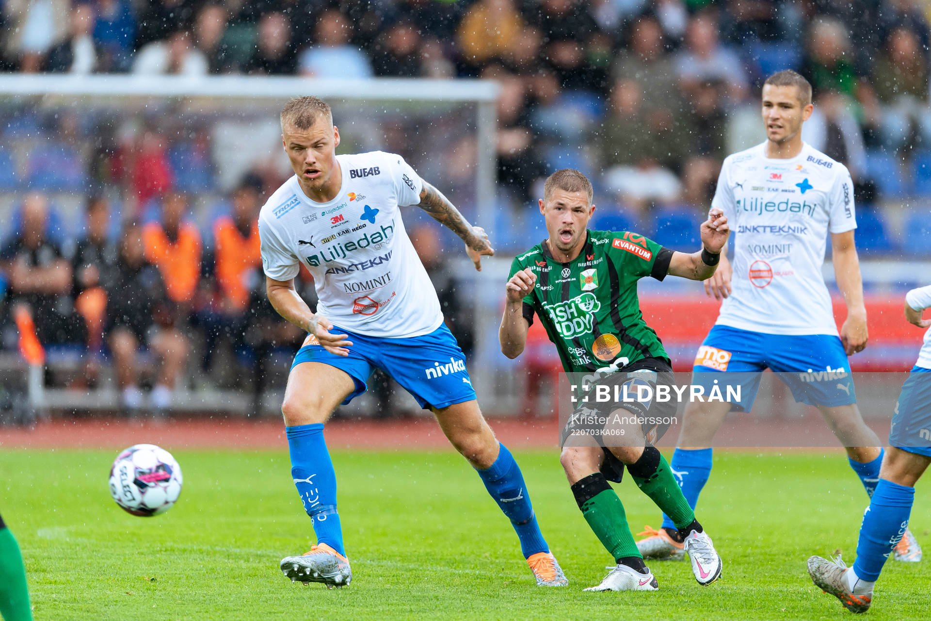 Värnamos Victor Eriksson och Varbergs Oliver Alfonsi