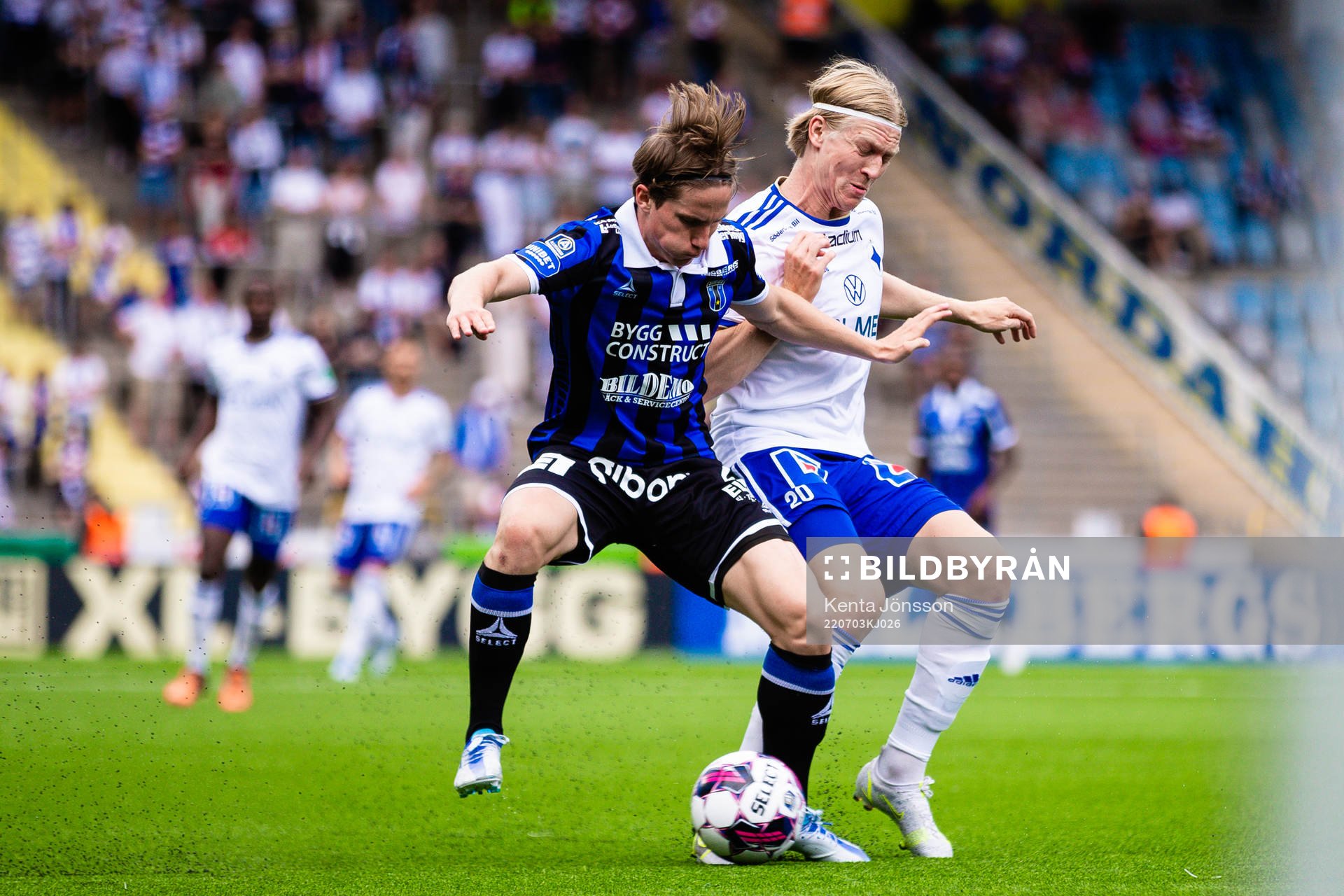 Sirius Johan Karlsson och IFK Norrköpings Daniel Fritz Eid