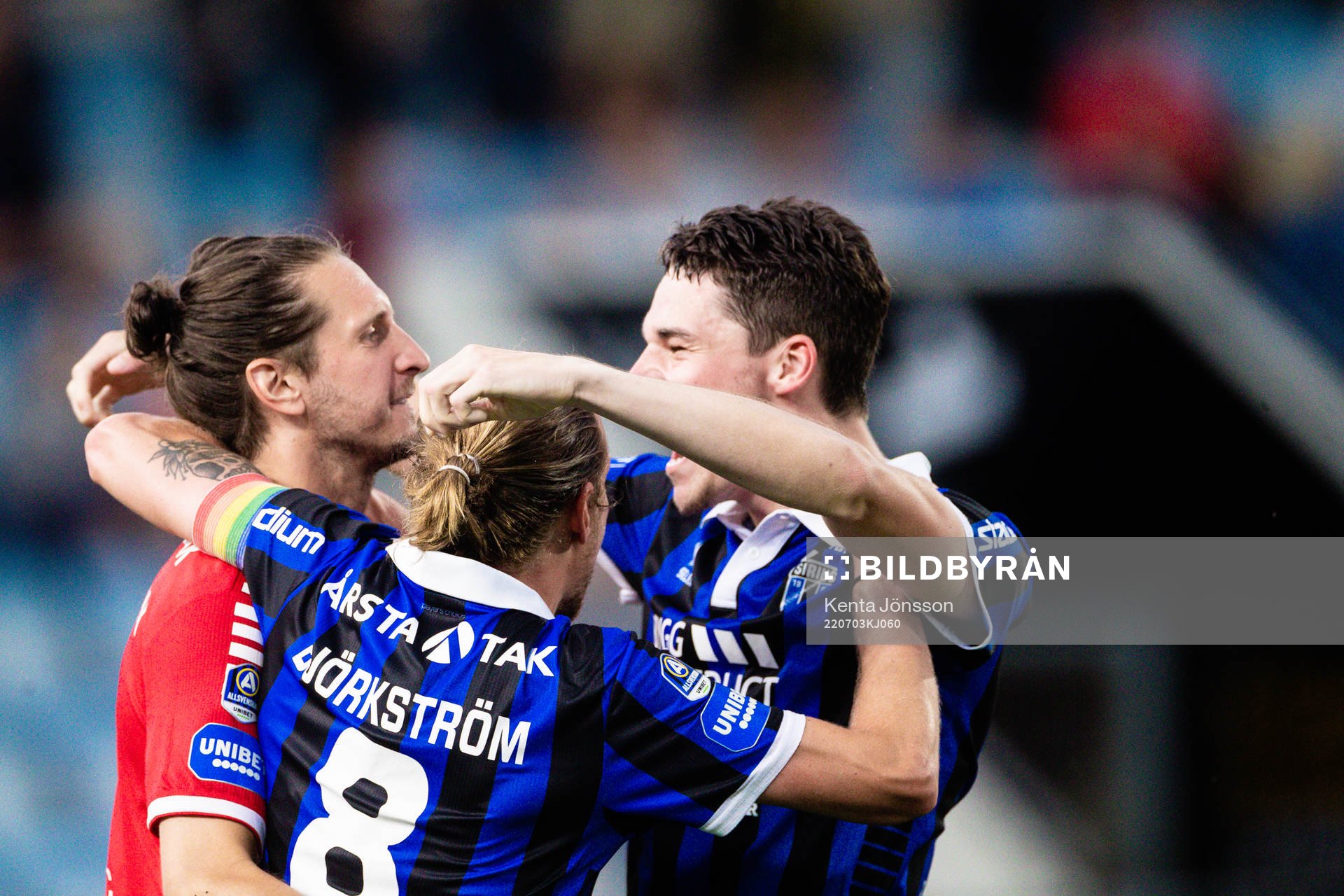 Sirius målvakt David Mitov Nilsson, Tim Björkström och