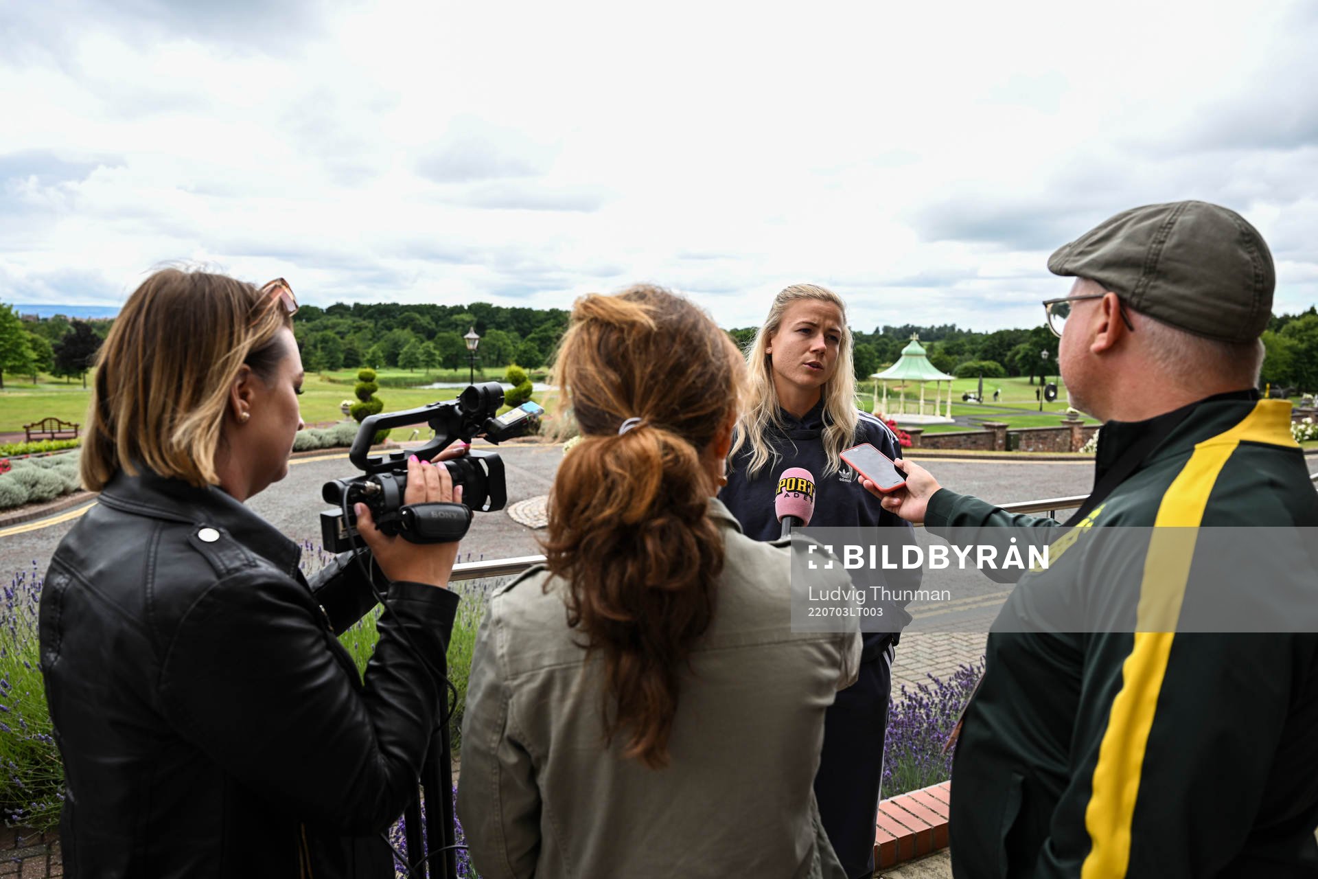 Hanna Glas of the Swedish women's national football team